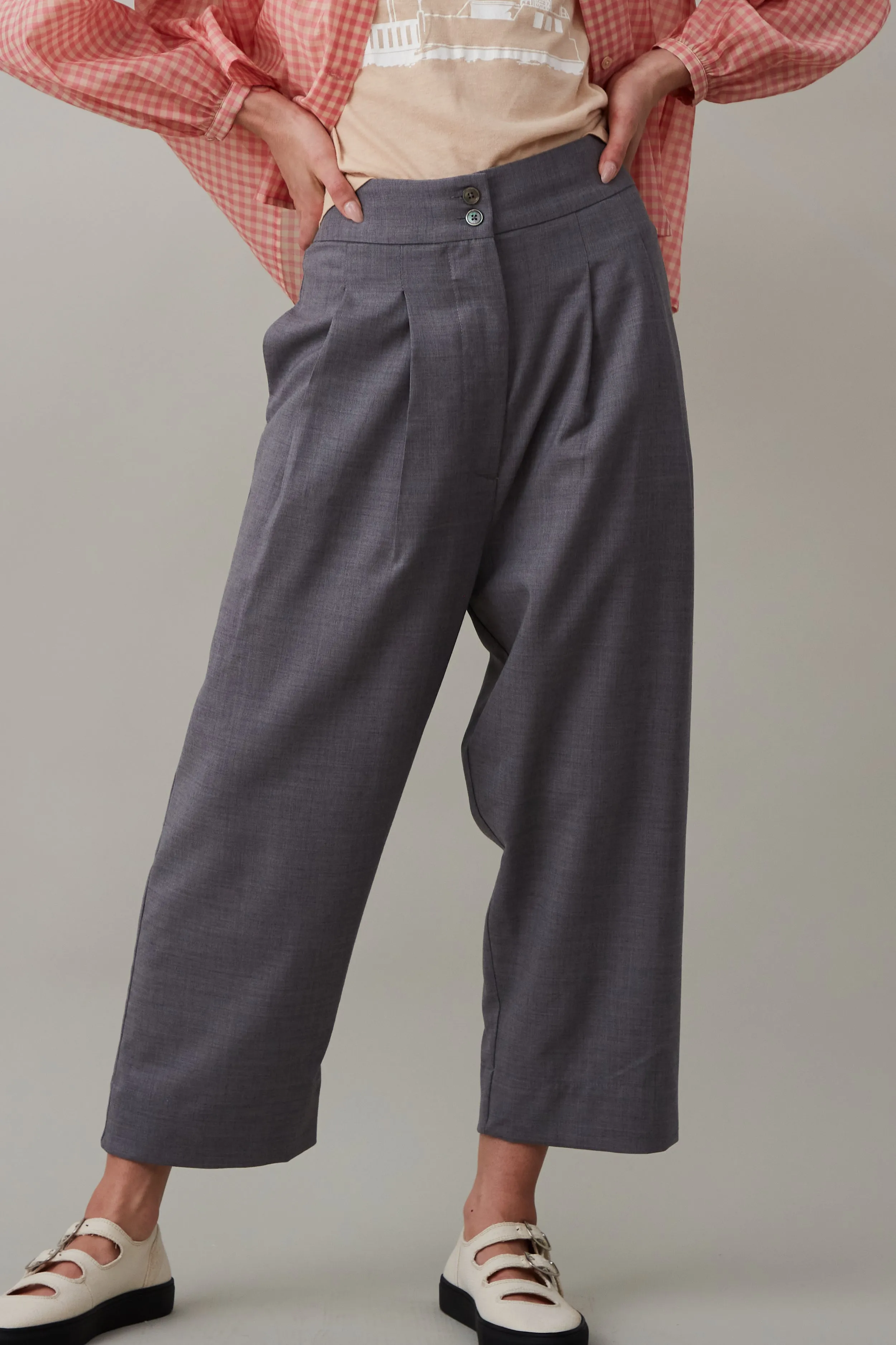 JOSEPH PANT | CHARCOAL WOOL sold by Caron Callahan