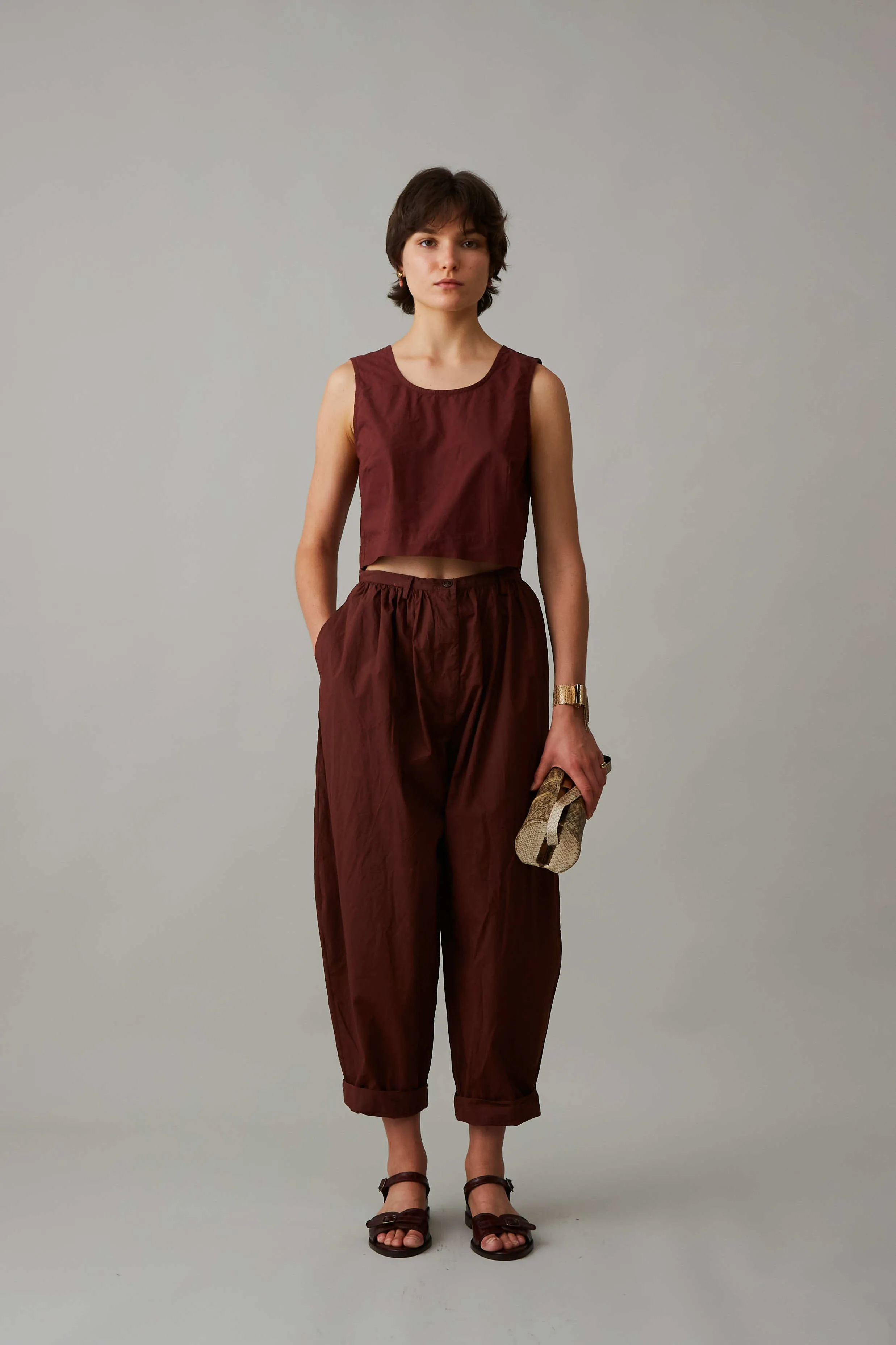 CAMILLE SHELL | BROWNSTONE POPLIN sold by Caron Callahan product image thumbnail 3