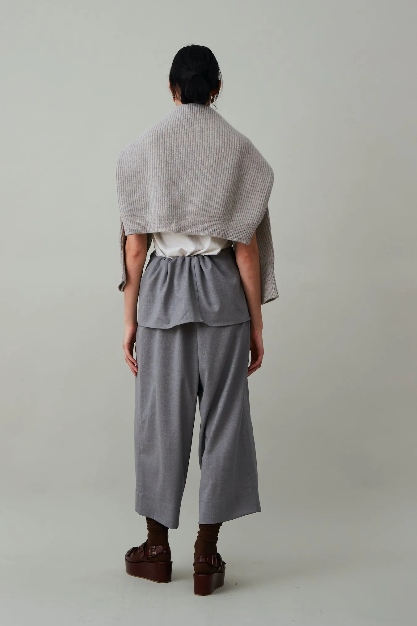 THEOS PANT | CHARCOAL TROPICAL WOOL sold by Caron Callahan product image thumbnail 5