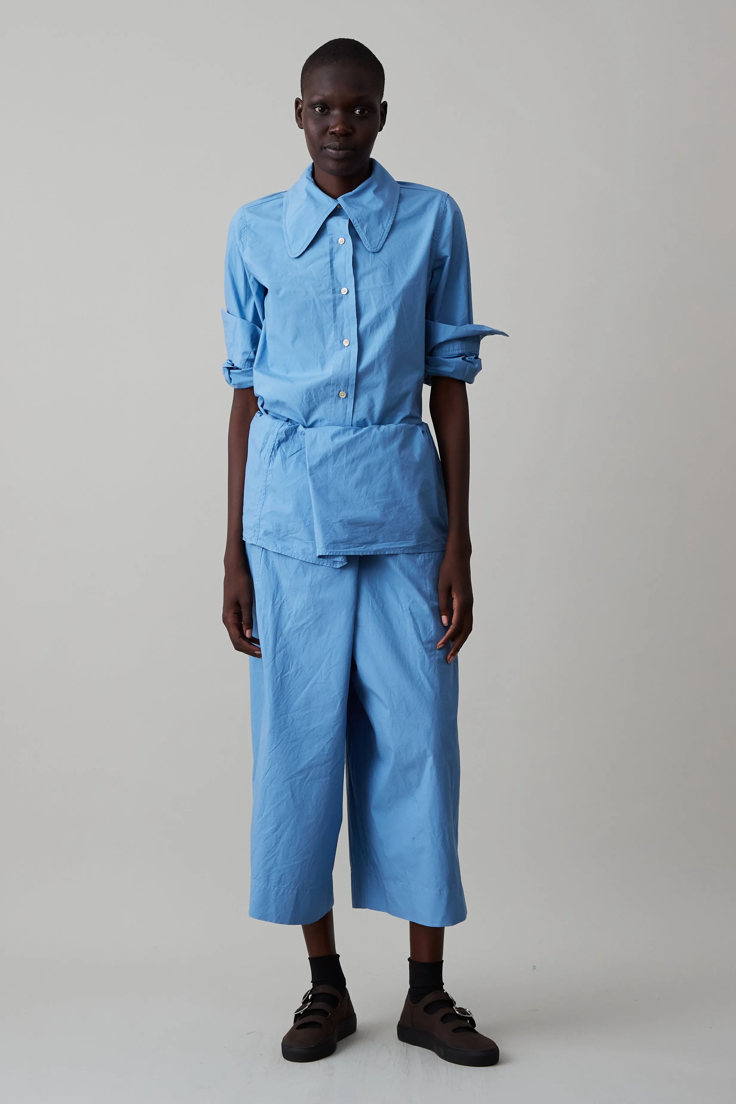 THEOS PANT | ASHLEIGH BLUE POPLIN sold by Caron Callahan product image thumbnail 2