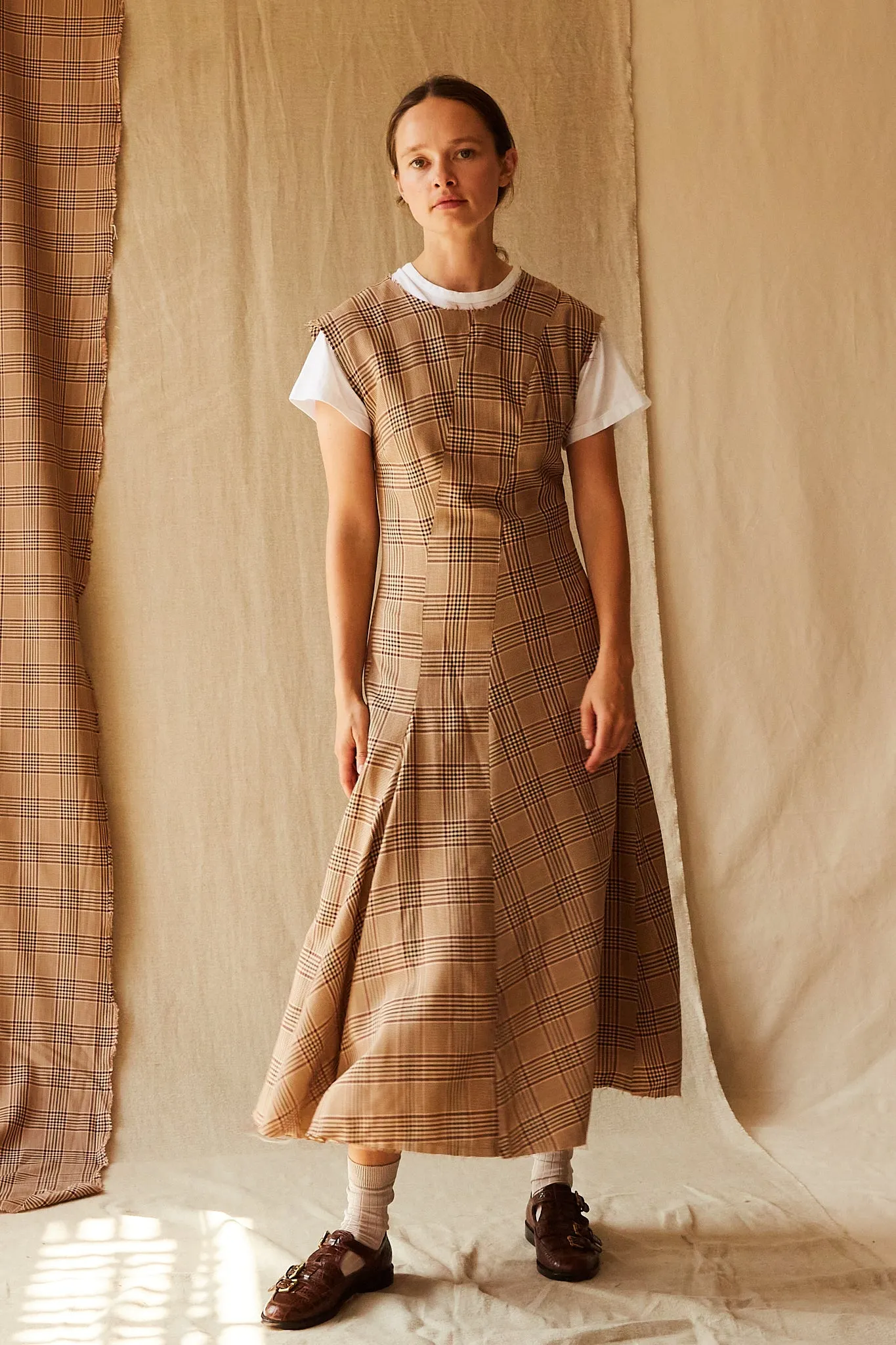 CAMERON DRESS | PLAID TROPICAL WOOL sold by Caron Callahan product image thumbnail 4