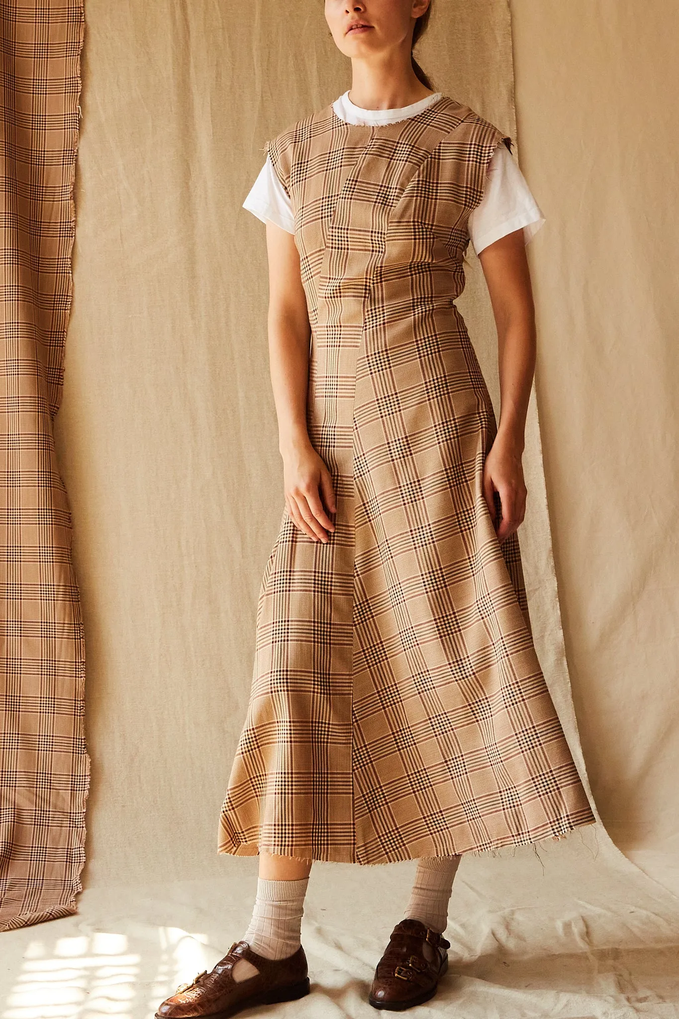 CAMERON DRESS | PLAID TROPICAL WOOL sold by Caron Callahan product image thumbnail 3