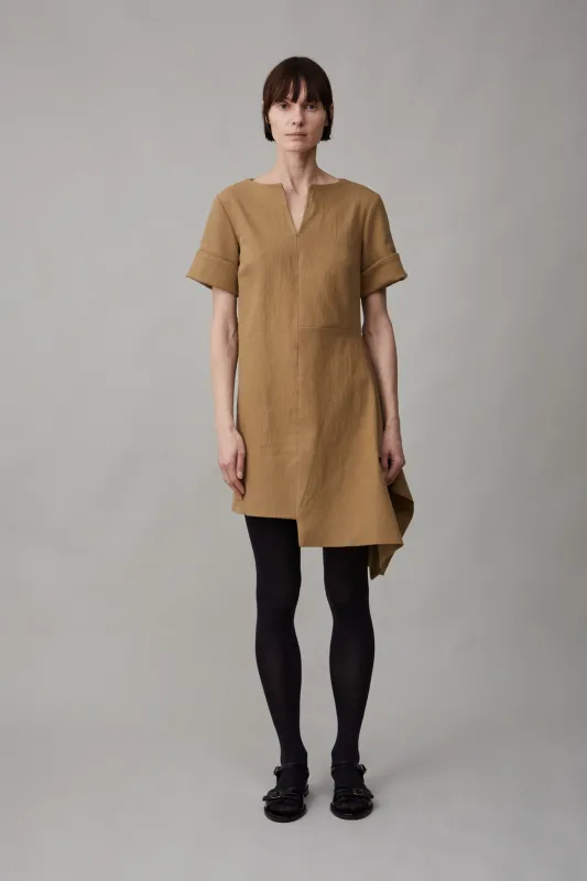 GRETA DRESS | TOAST SLUB COTTON made by Caron Callahan