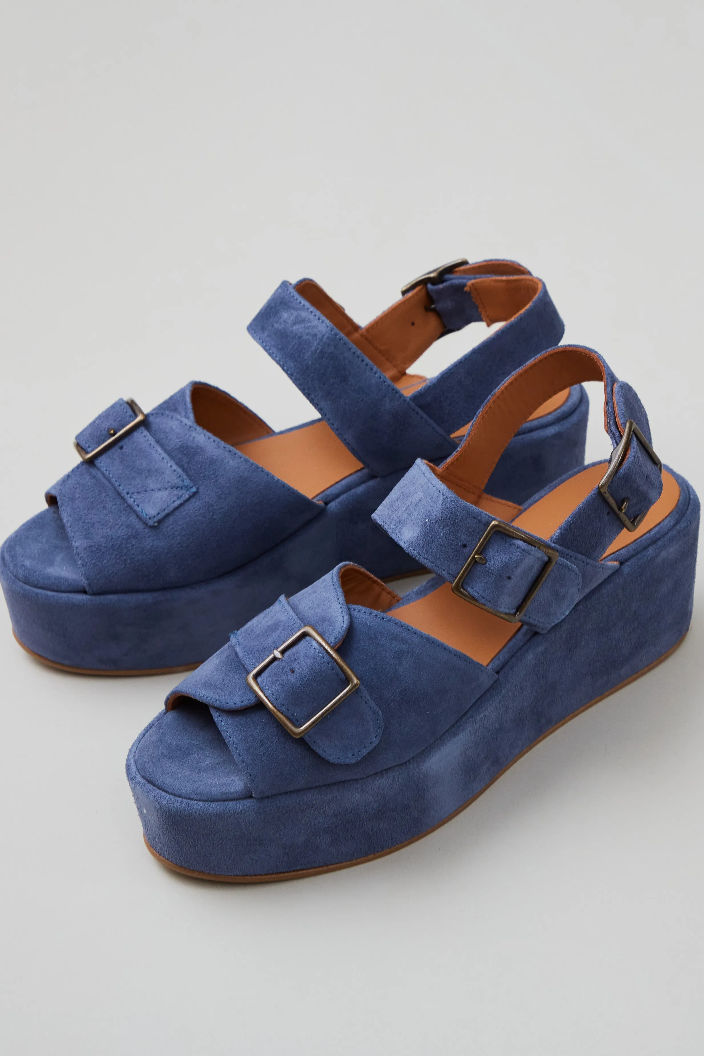 MARGARET PLATFORM | IRIS BLUE sold by Caron Callahan