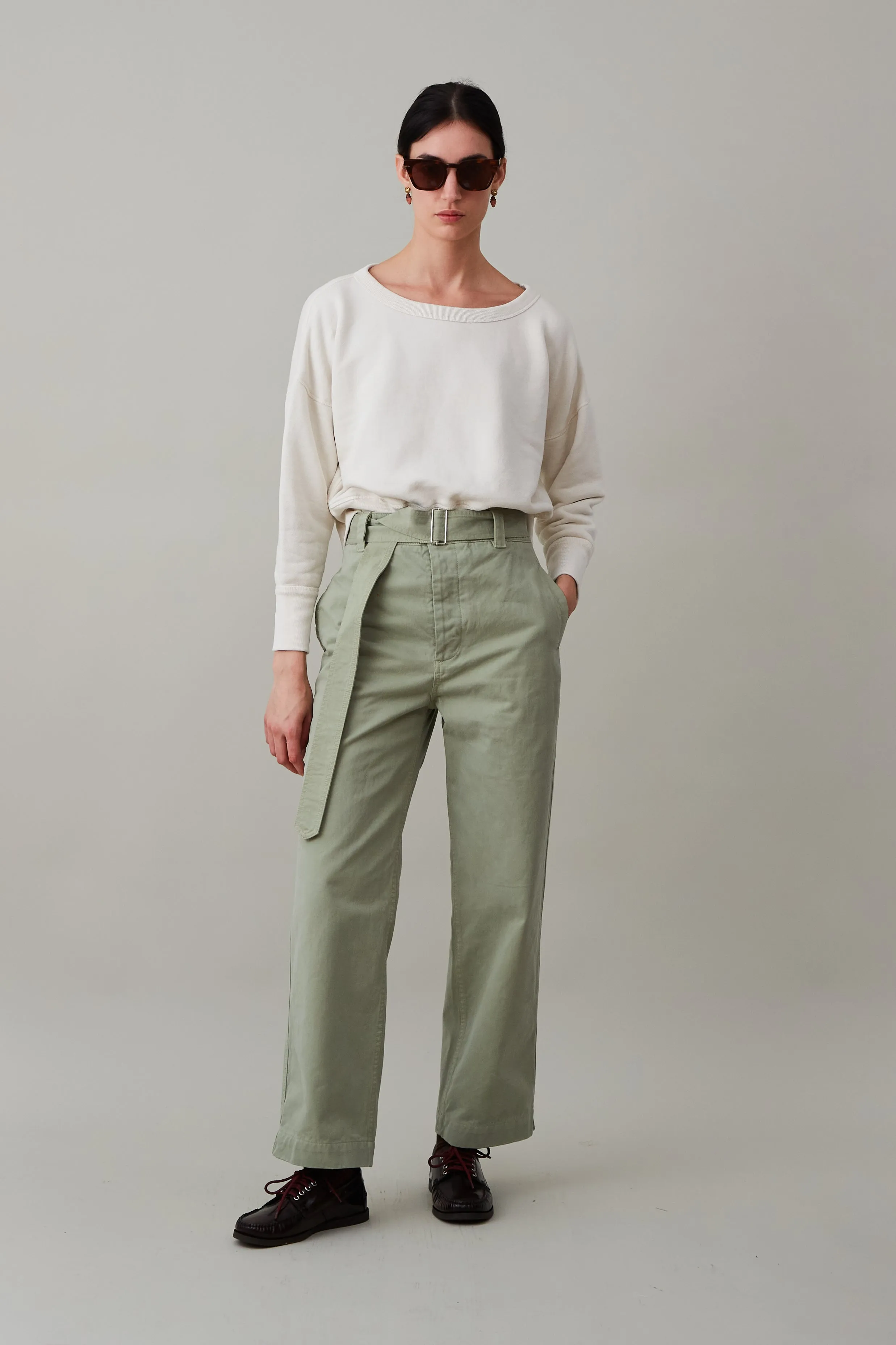 LESLIE PANT | DIRTY MINT TWILL sold by Caron Callahan product image thumbnail 2
