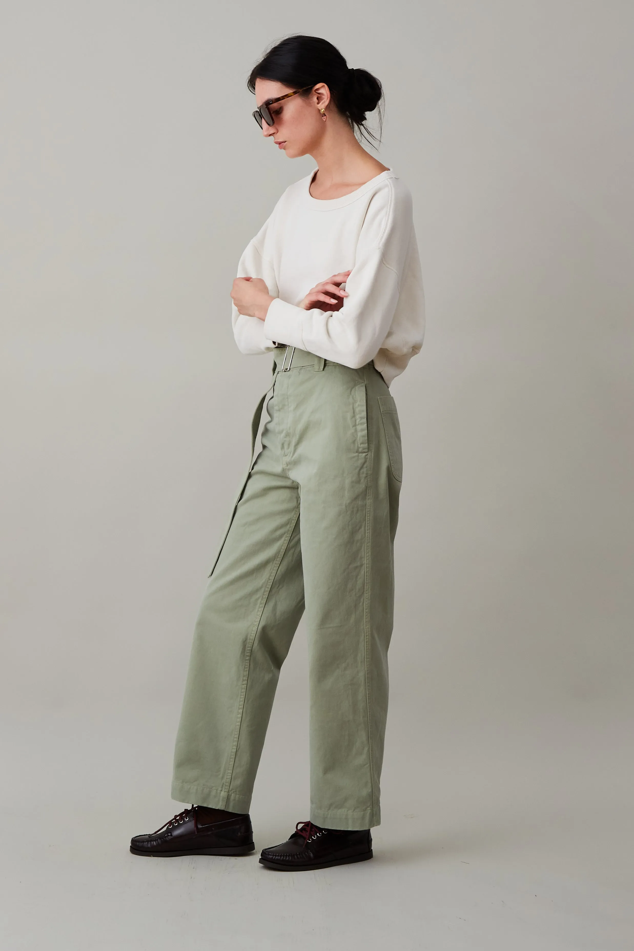 LESLIE PANT | DIRTY MINT TWILL sold by Caron Callahan product image thumbnail 3