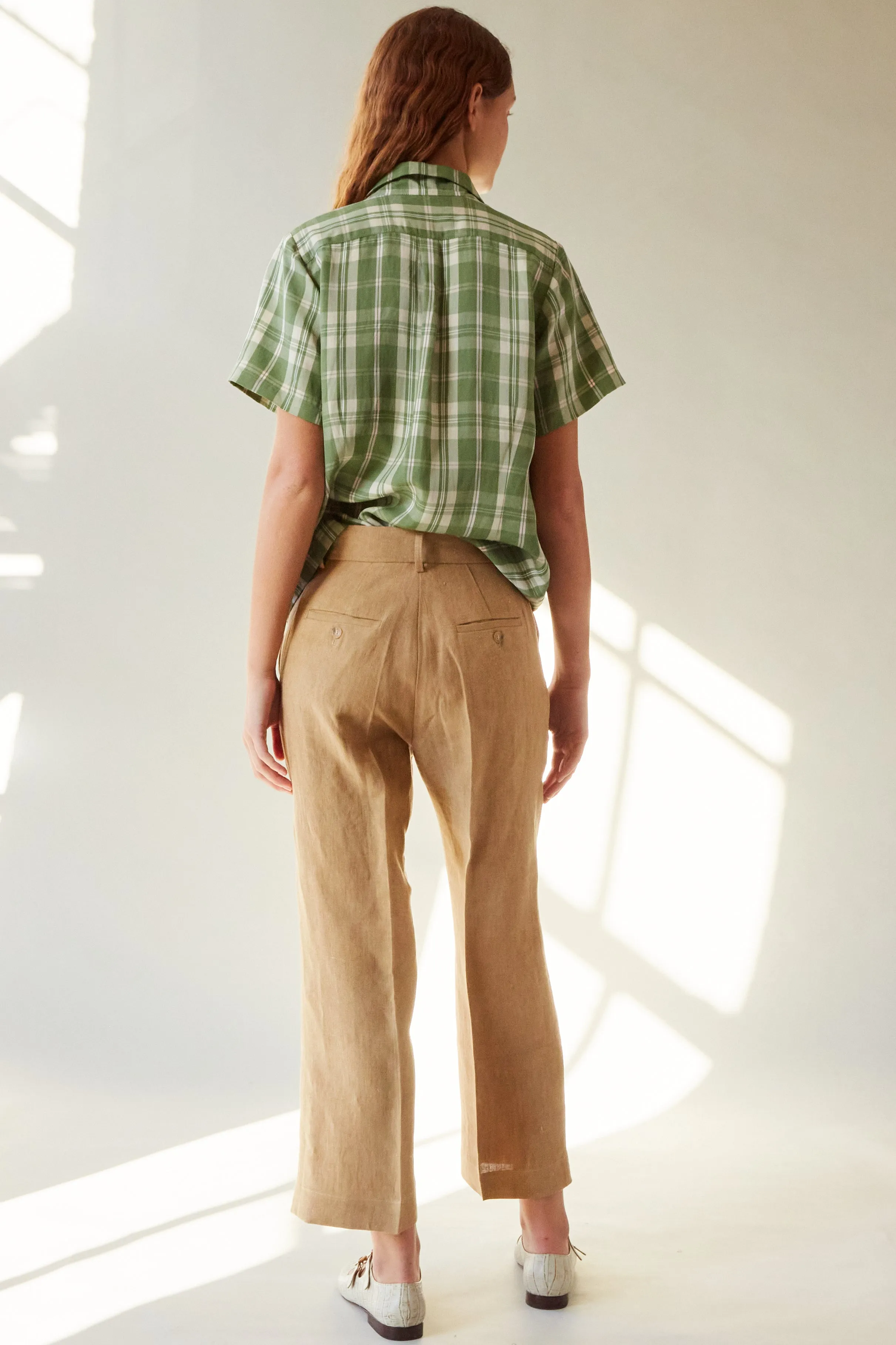 CARISI PANT | OCHRE LINEN SUITING sold by Caron Callahan product image thumbnail 4