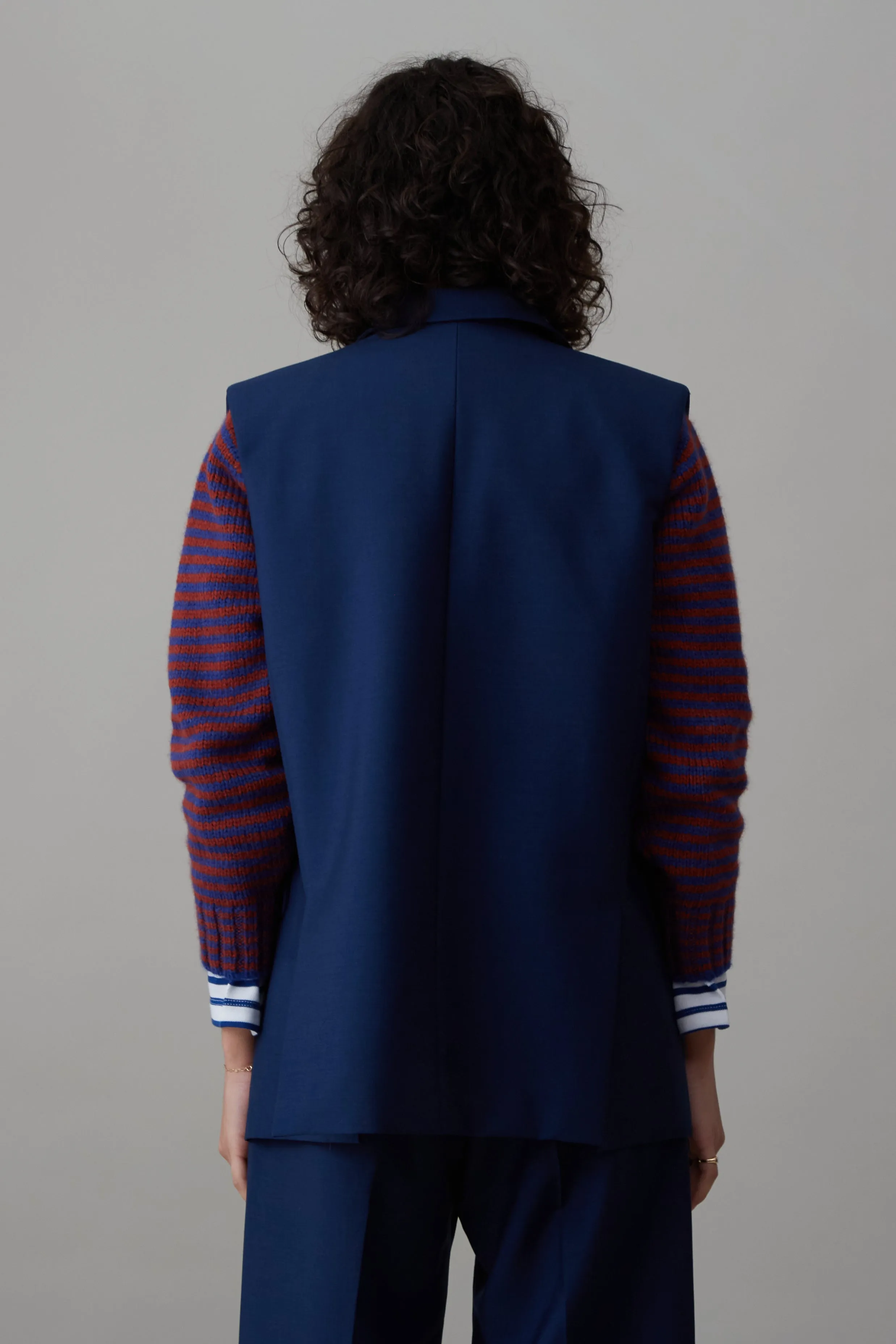 CONSTANCE VEST | MARINE TROPICAL WOOL sold by Caron Callahan product image thumbnail 4