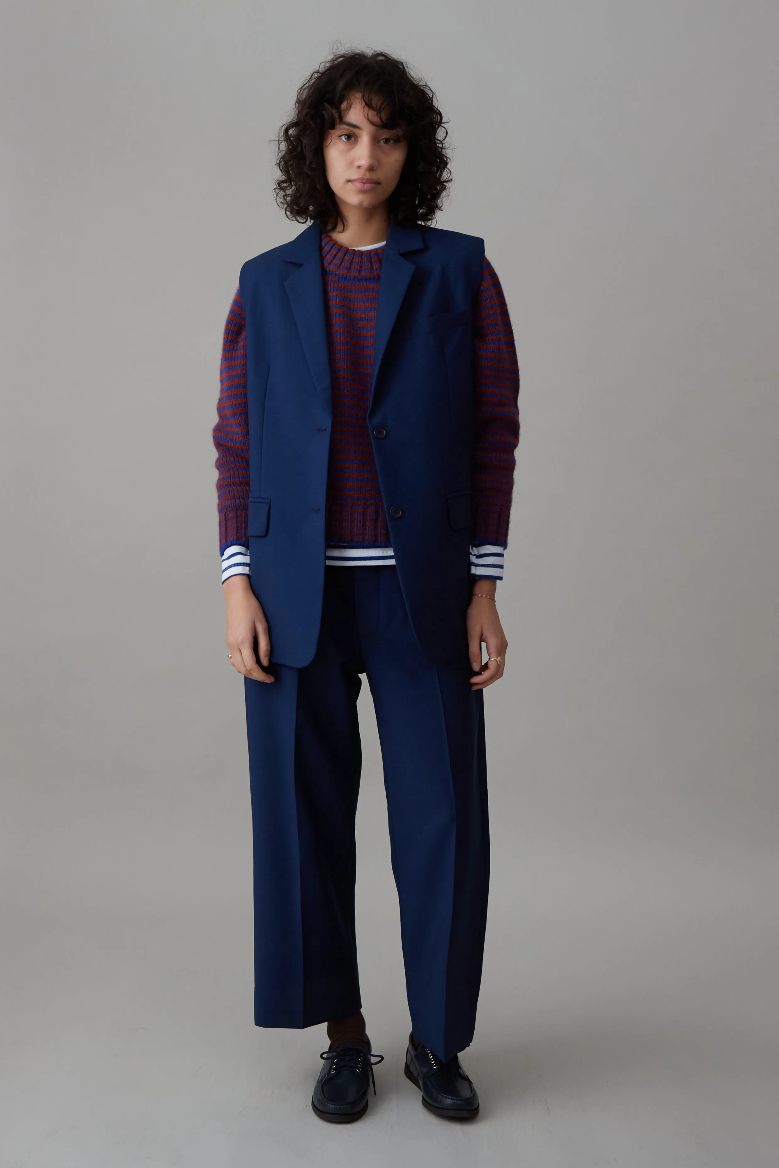 CONSTANCE VEST | MARINE TROPICAL WOOL sold by Caron Callahan product image thumbnail 5