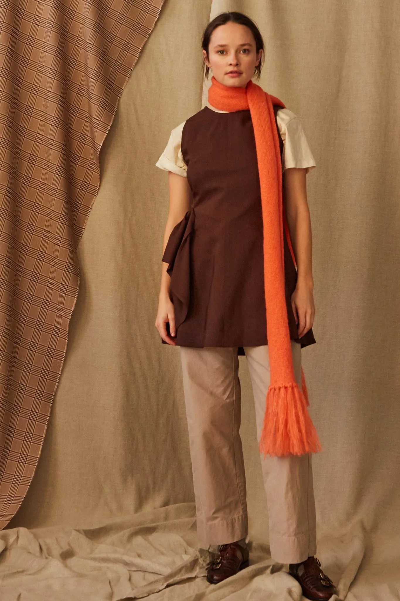 GEORGIA TUNIC | AUBERGINE TROPICAL WOOL sold by Caron Callahan product image thumbnail 5