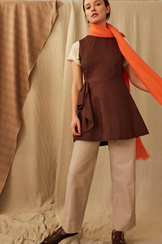 GEORGIA TUNIC | AUBERGINE TROPICAL WOOL sold by Caron Callahan