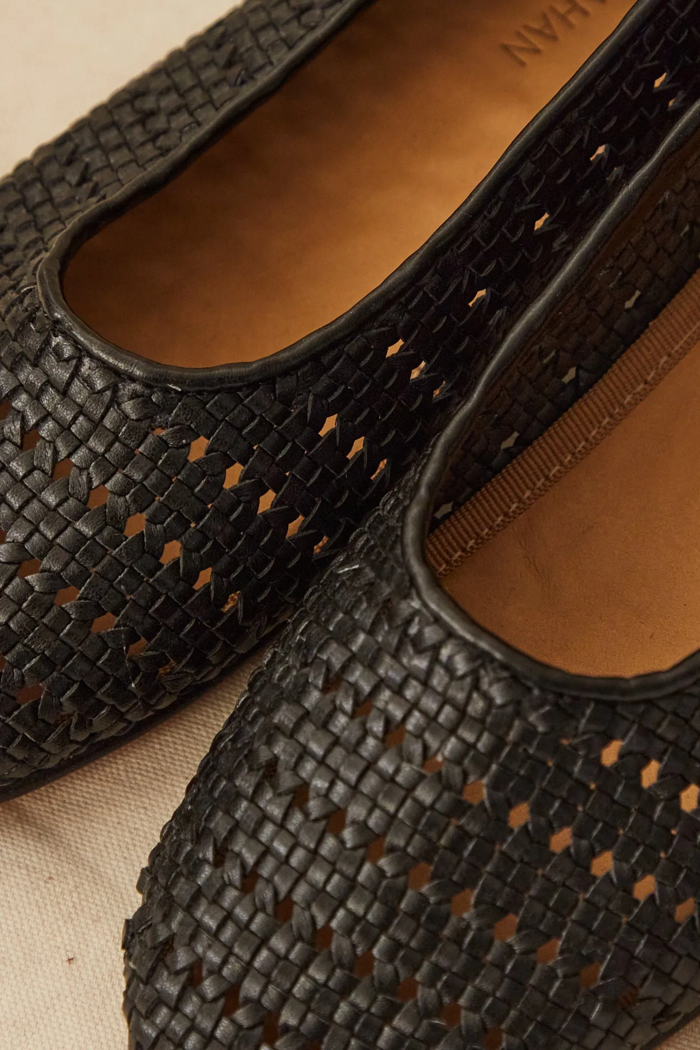 FRANCES FLAT | BLACK BASKET WEAVE sold by Caron Callahan product image thumbnail 3