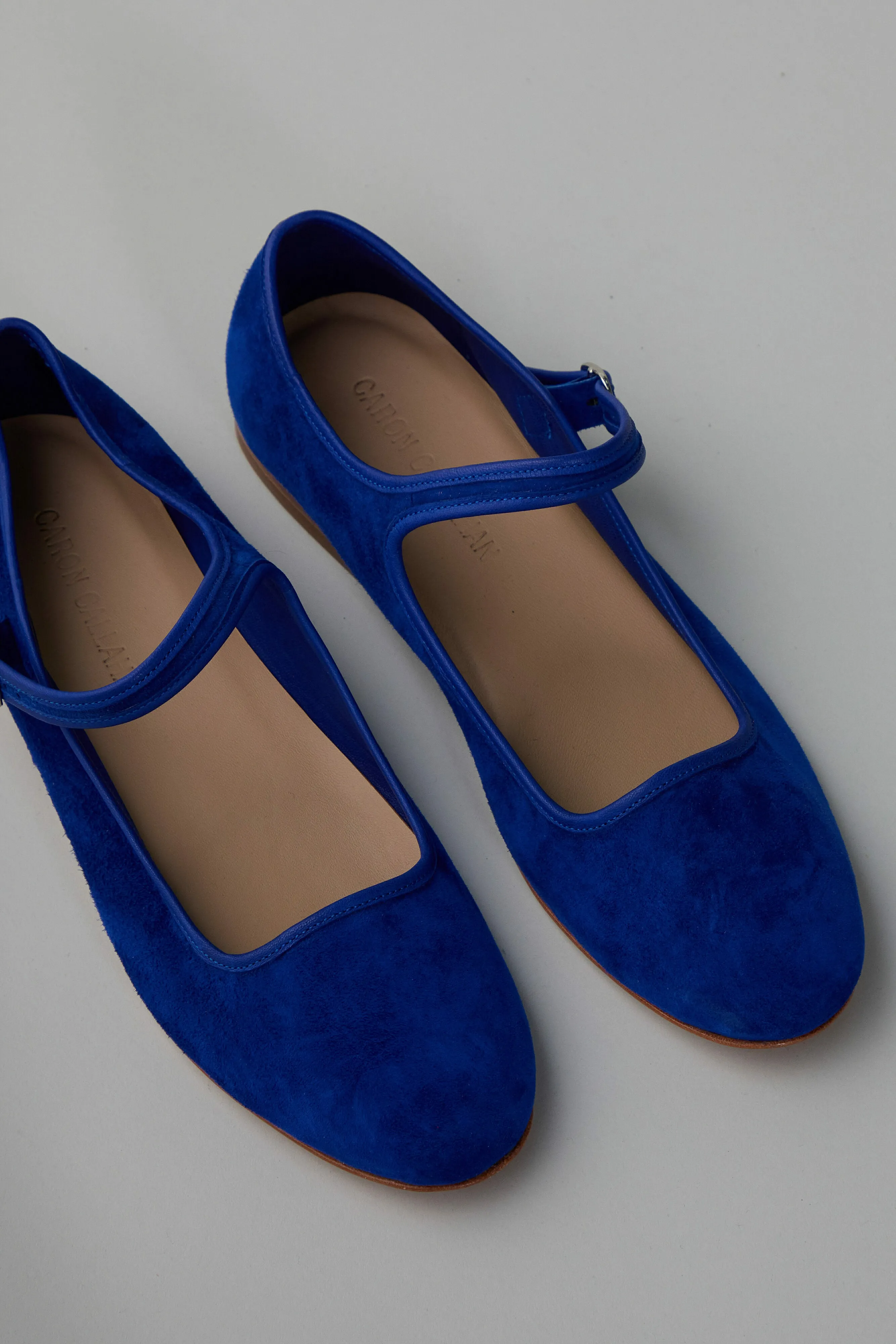 ELLIE MARY JANE | COBALT BLUE SUEDE sold by Caron Callahan