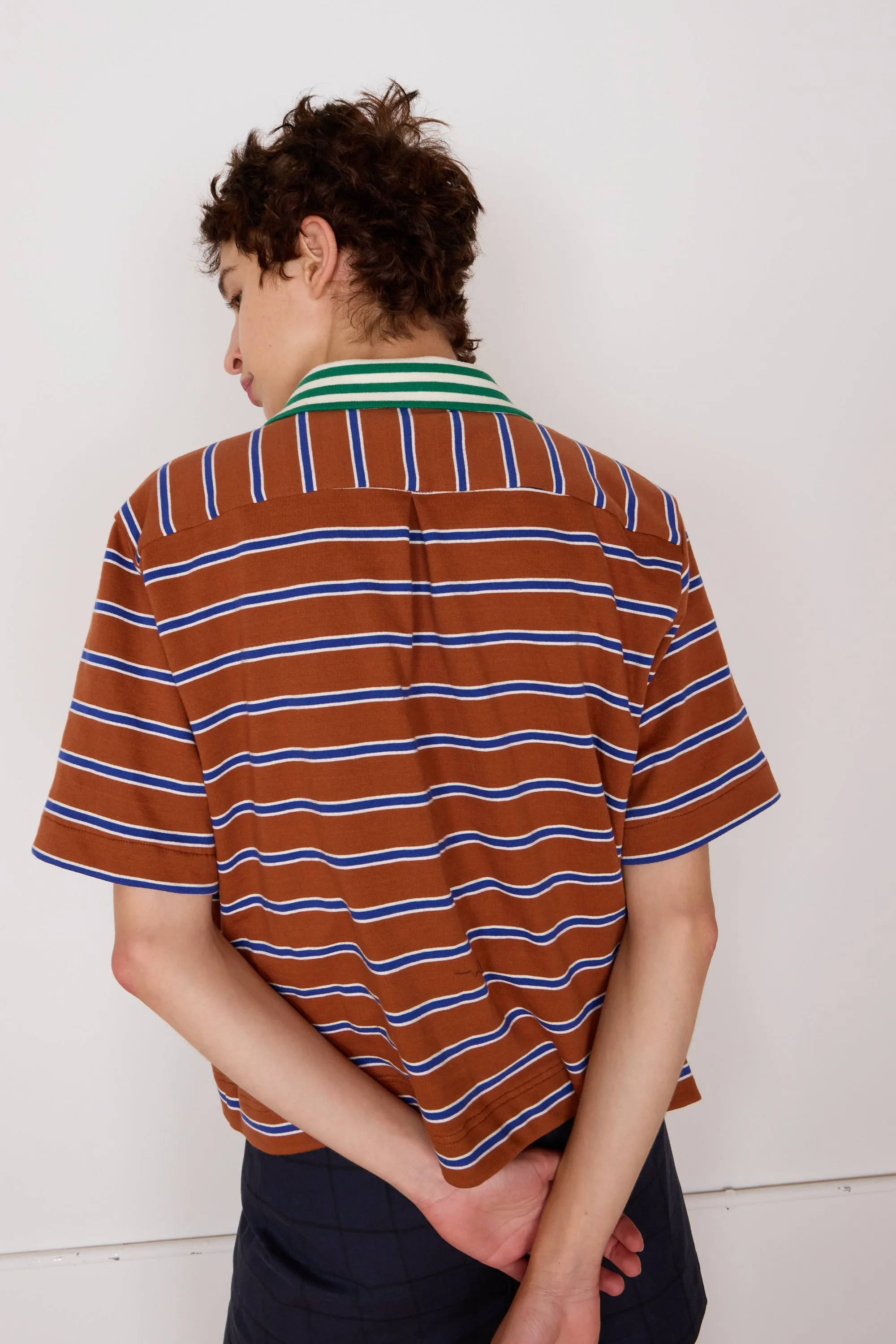 JEANIE SHIRT | STRIPE JERSEY COMBO sold by Caron Callahan product image thumbnail 3