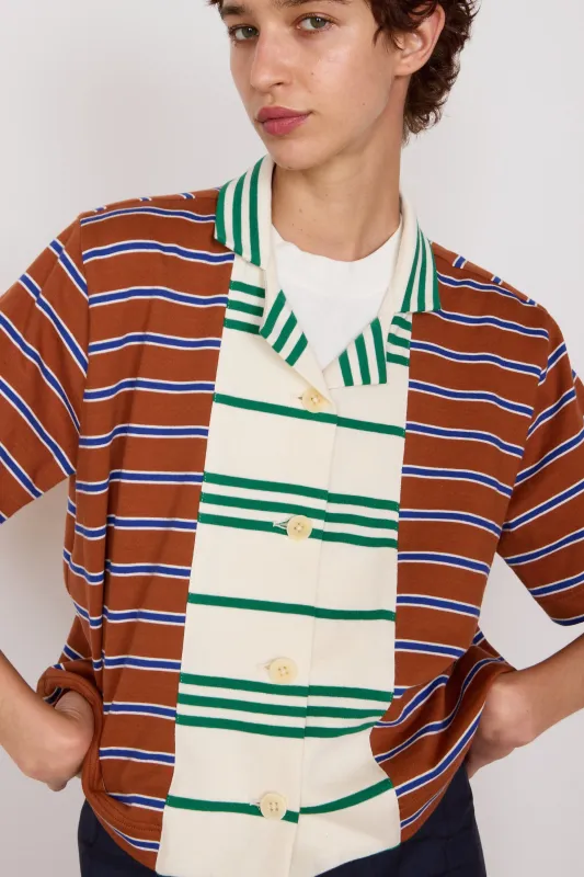 JEANIE SHIRT | STRIPE JERSEY COMBO made by Caron Callahan