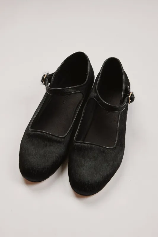 ELLIE MARY JANES | BLACK PONY HAIR sold by Caron Callahan