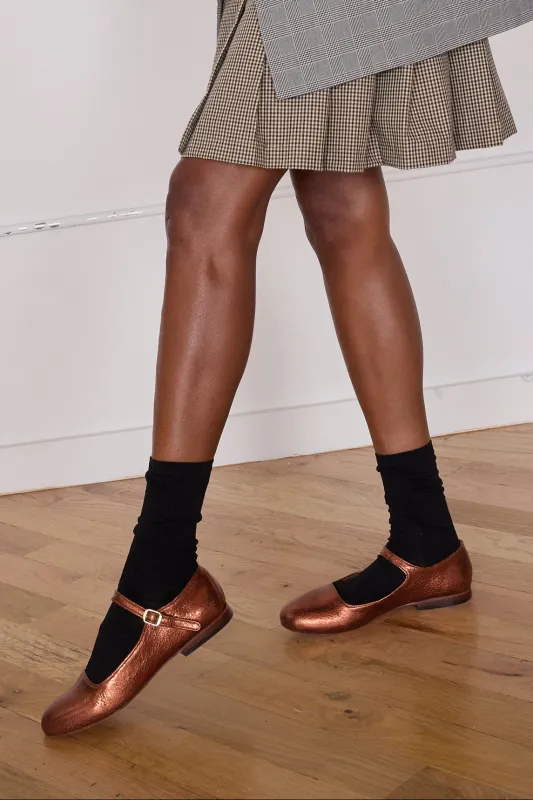 ELLIE MARY JANES | ROSE METALLIC made by Caron Callahan