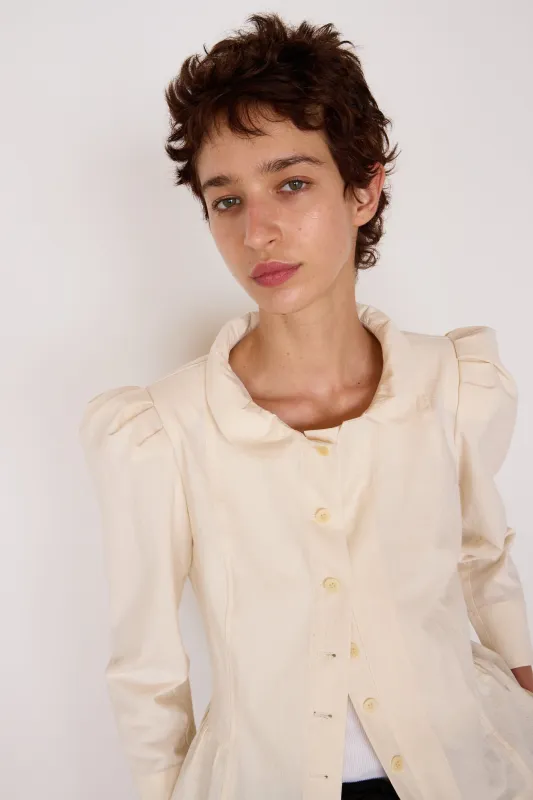 ROMEO SHIRT | CREAM CHEVRON GAUZE made by Caron Callahan