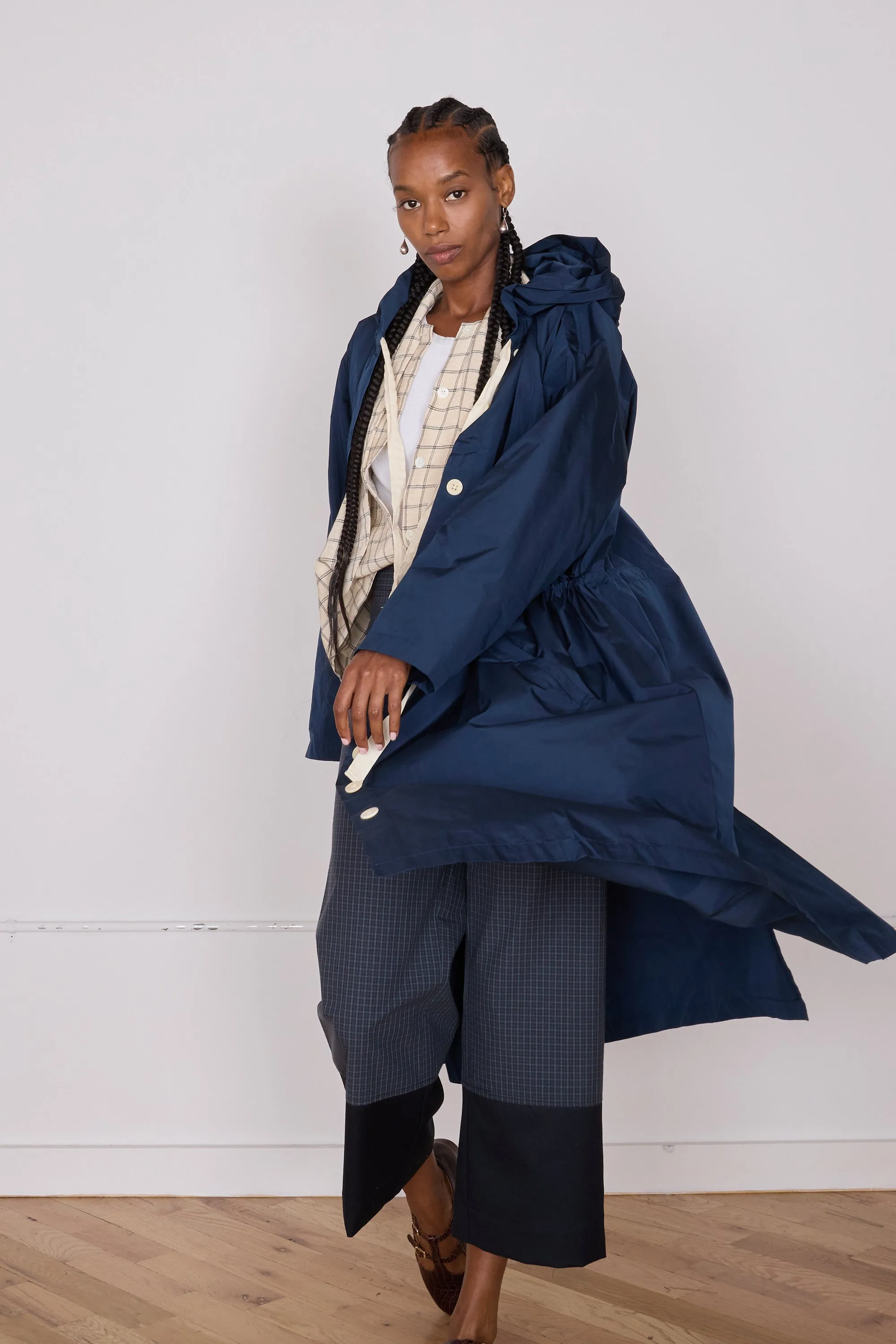 SIMONE TRENCH | NAVY CRISP NYLON sold by Caron Callahan product image thumbnail 2