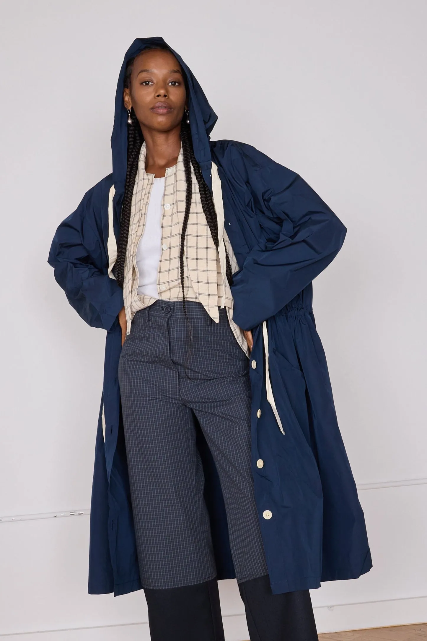 SIMONE TRENCH | NAVY CRISP NYLON sold by Caron Callahan product image thumbnail 5
