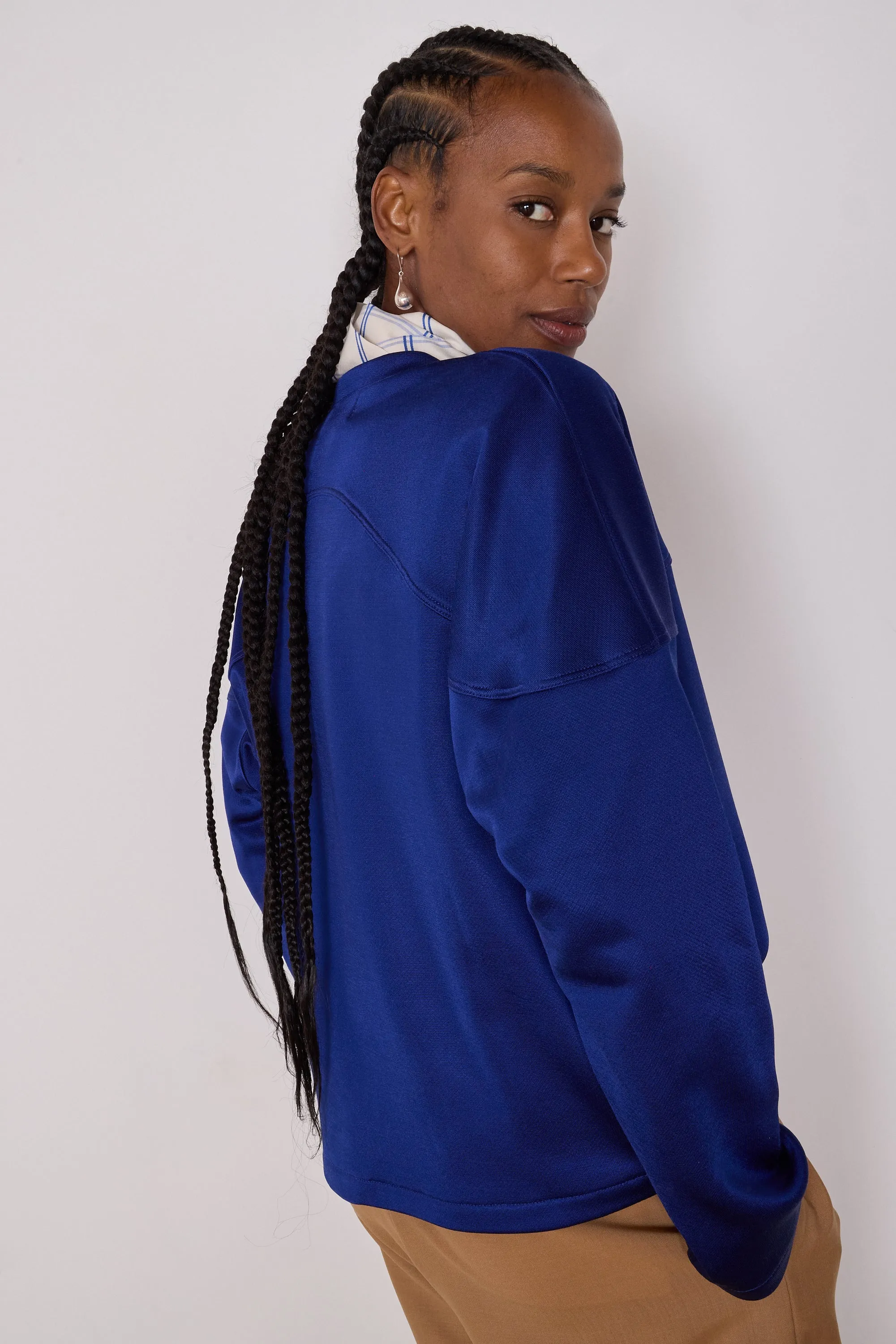 MILO TEE | ROYAL SATIN JERSEY sold by Caron Callahan product image thumbnail 2