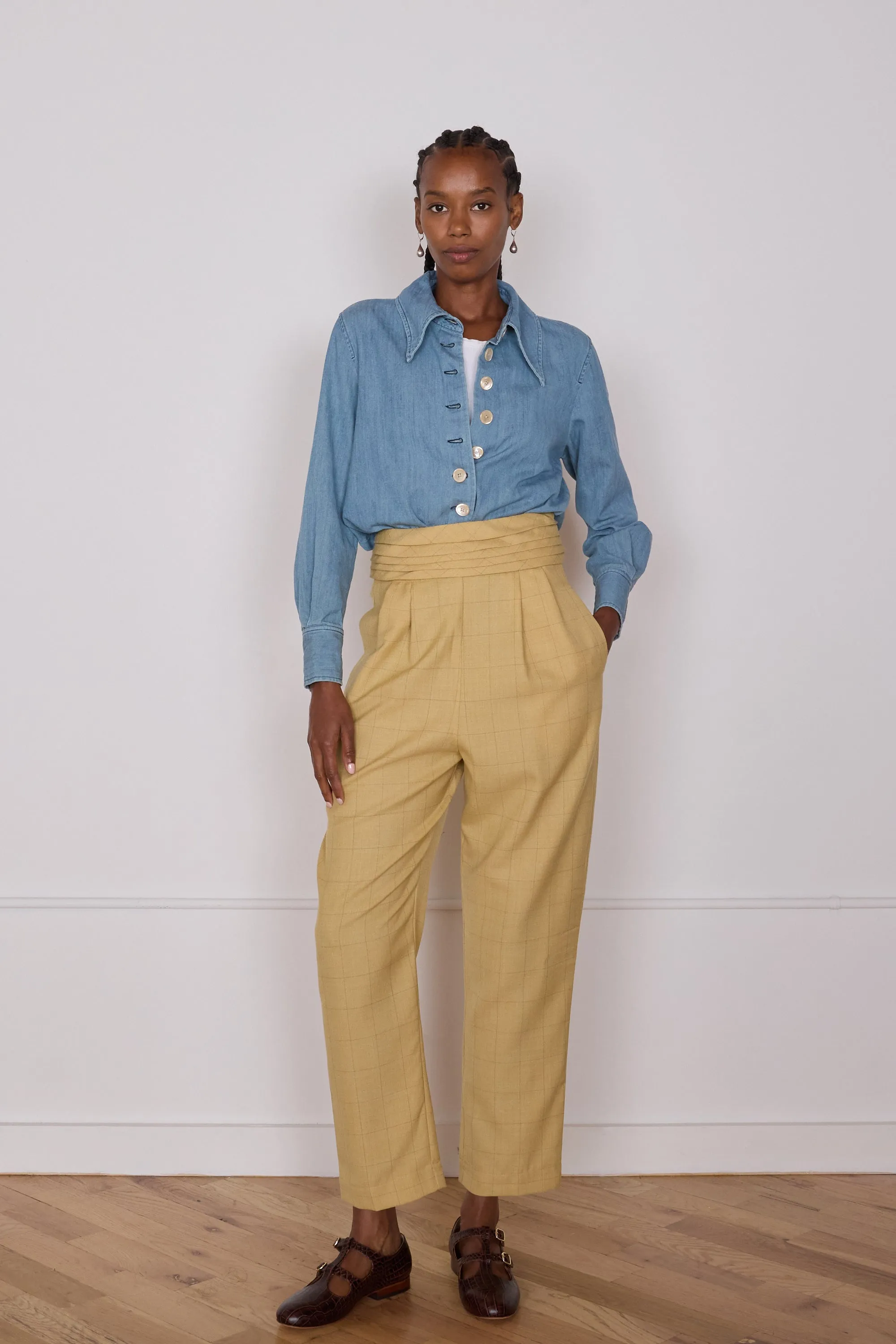 YOSSI PANT | BUTTER PLAID sold by Caron Callahan