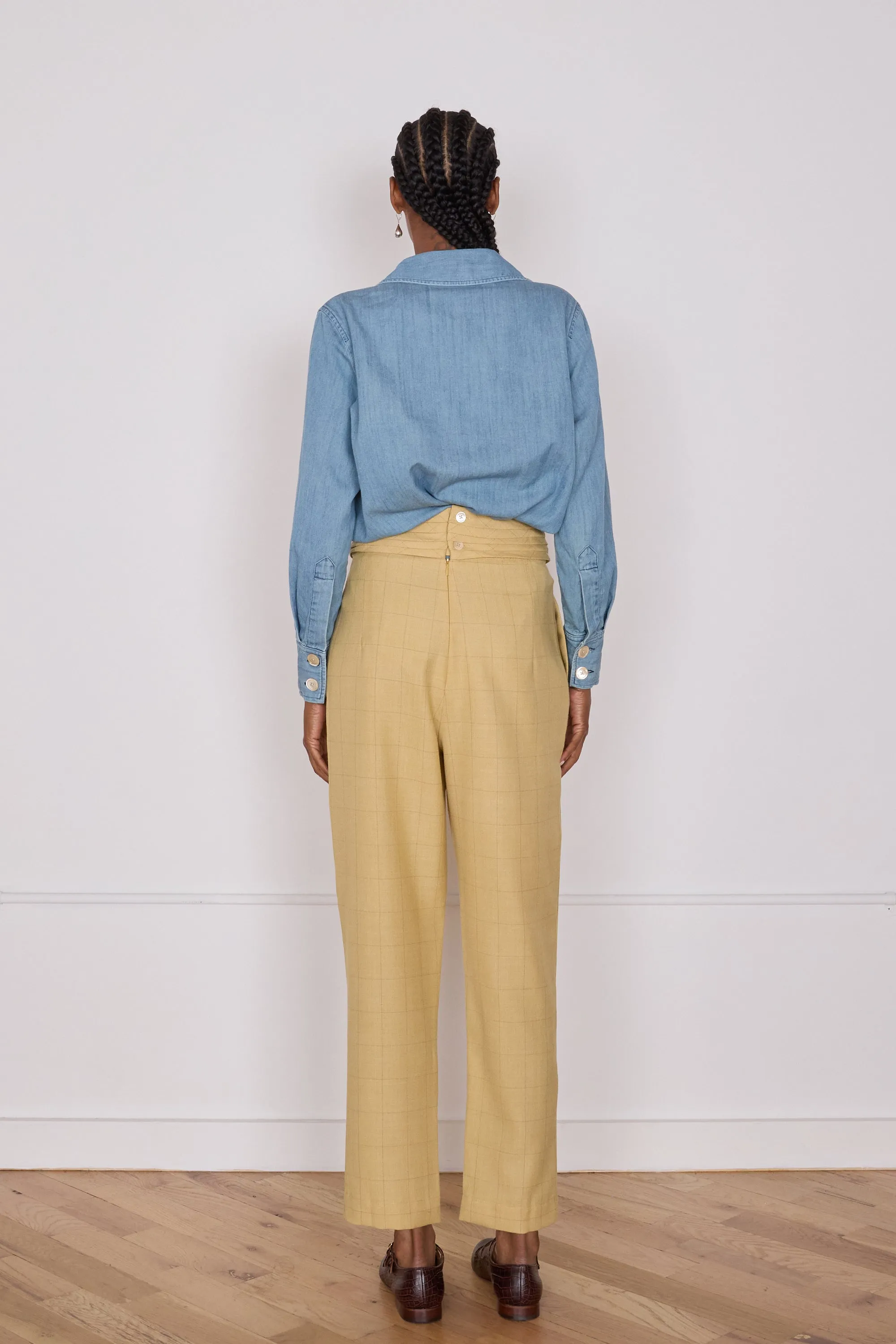 YOSSI PANT | BUTTER PLAID sold by Caron Callahan product image thumbnail 5