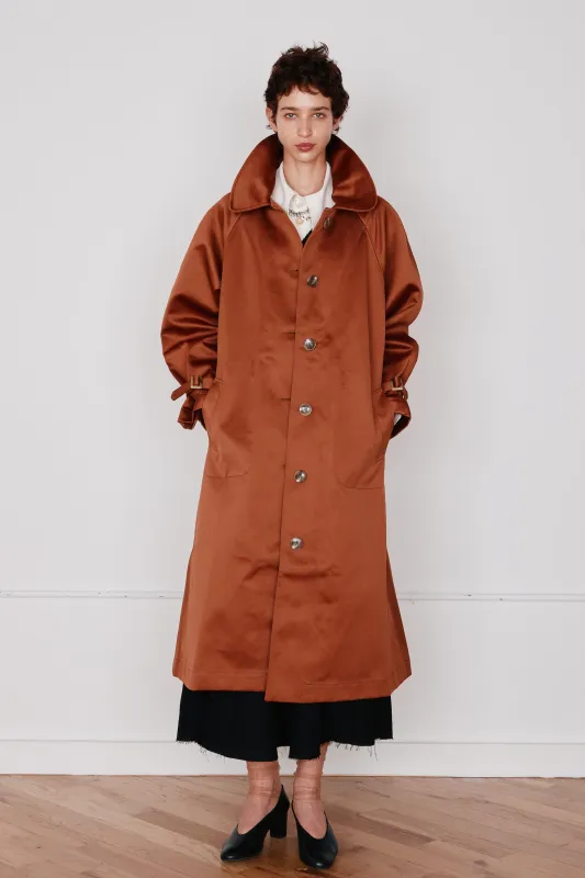 GODFREY TRENCH | PERSIMMON SATIN made by Caron Callahan