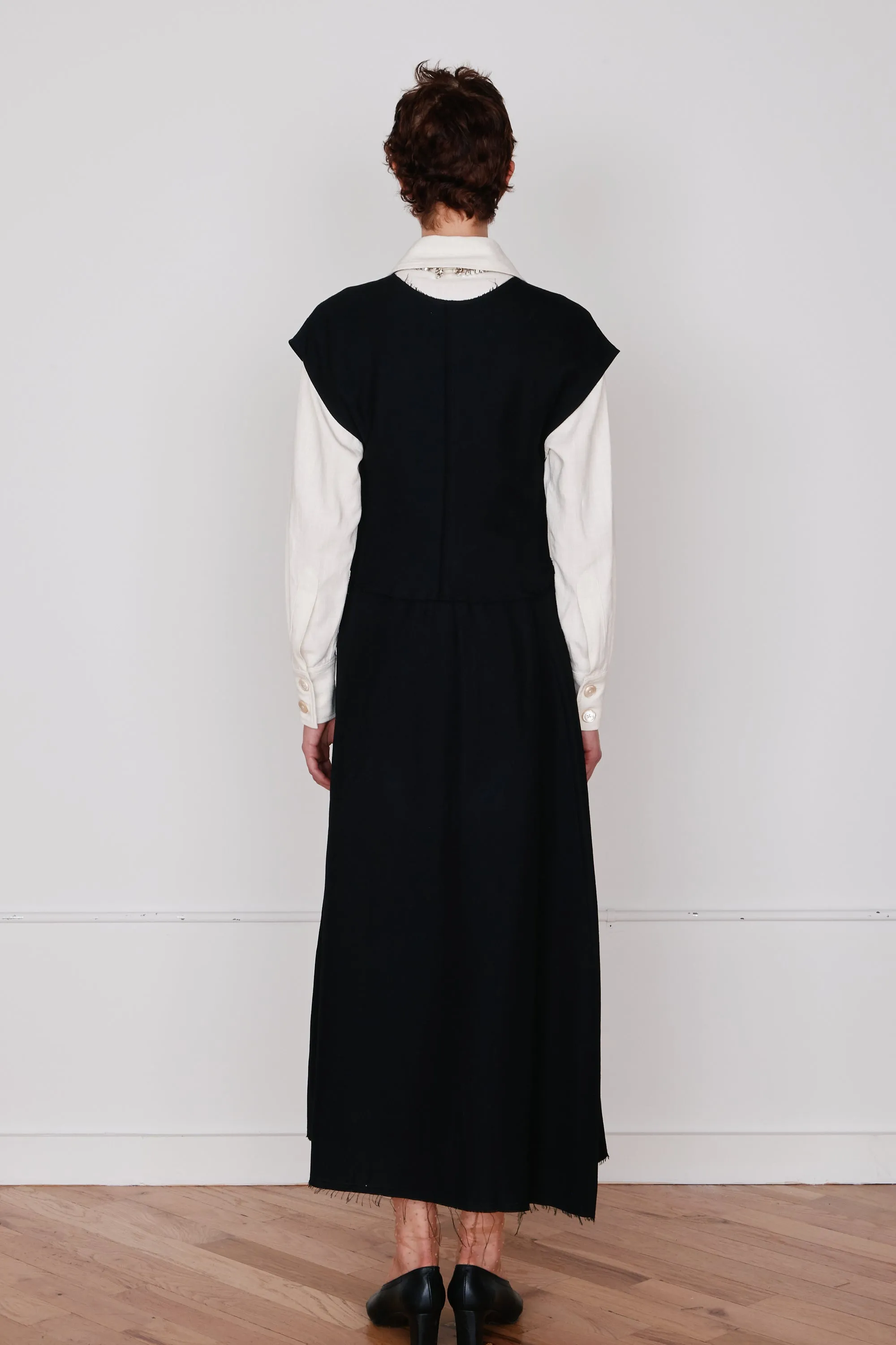 ENZO DRESS | BLACK VISCOE LINEN sold by Caron Callahan product image thumbnail 5