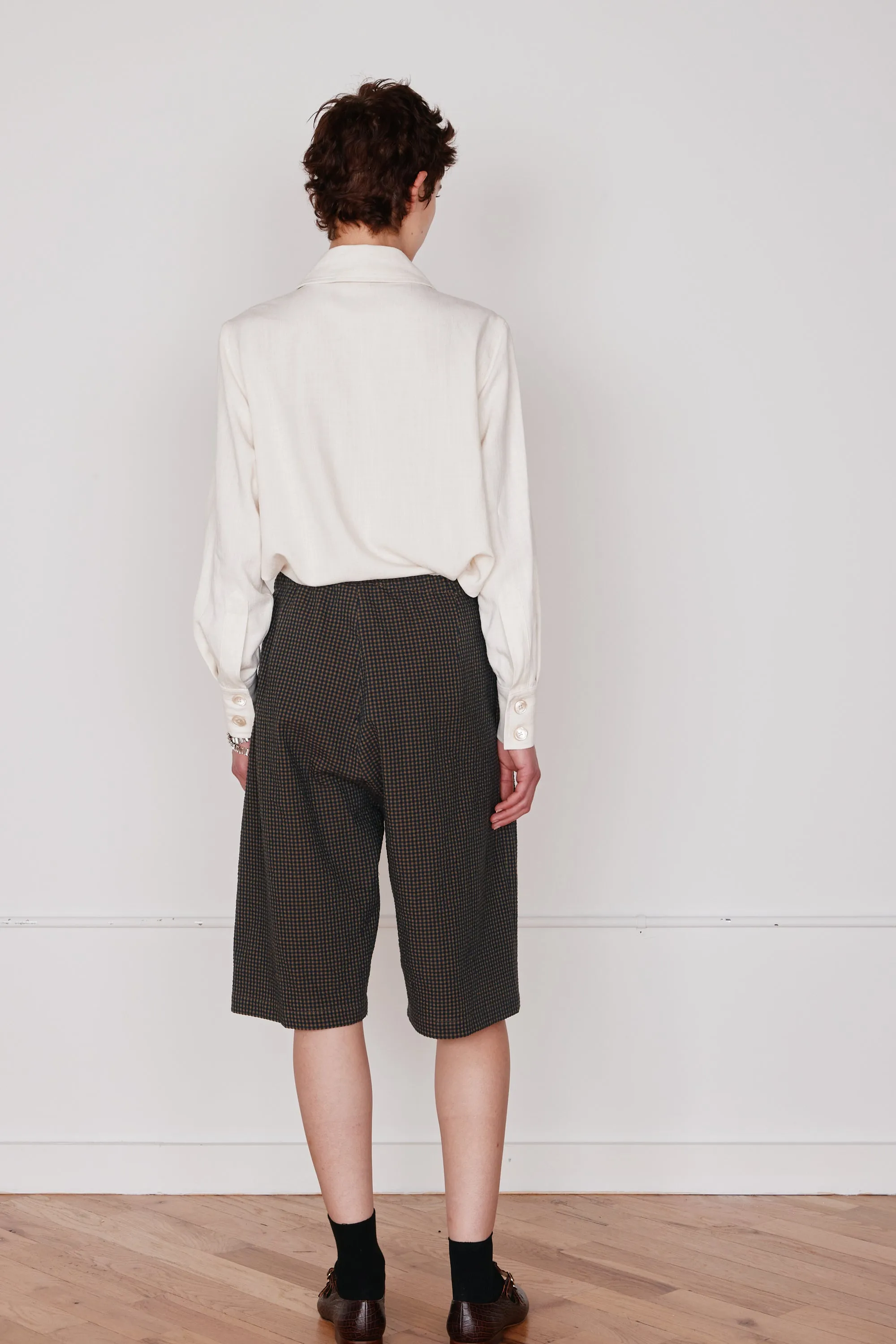 CARISSA SHIRT | CREAM DRAPEY RIPSTOCK sold by Caron Callahan product image thumbnail 5