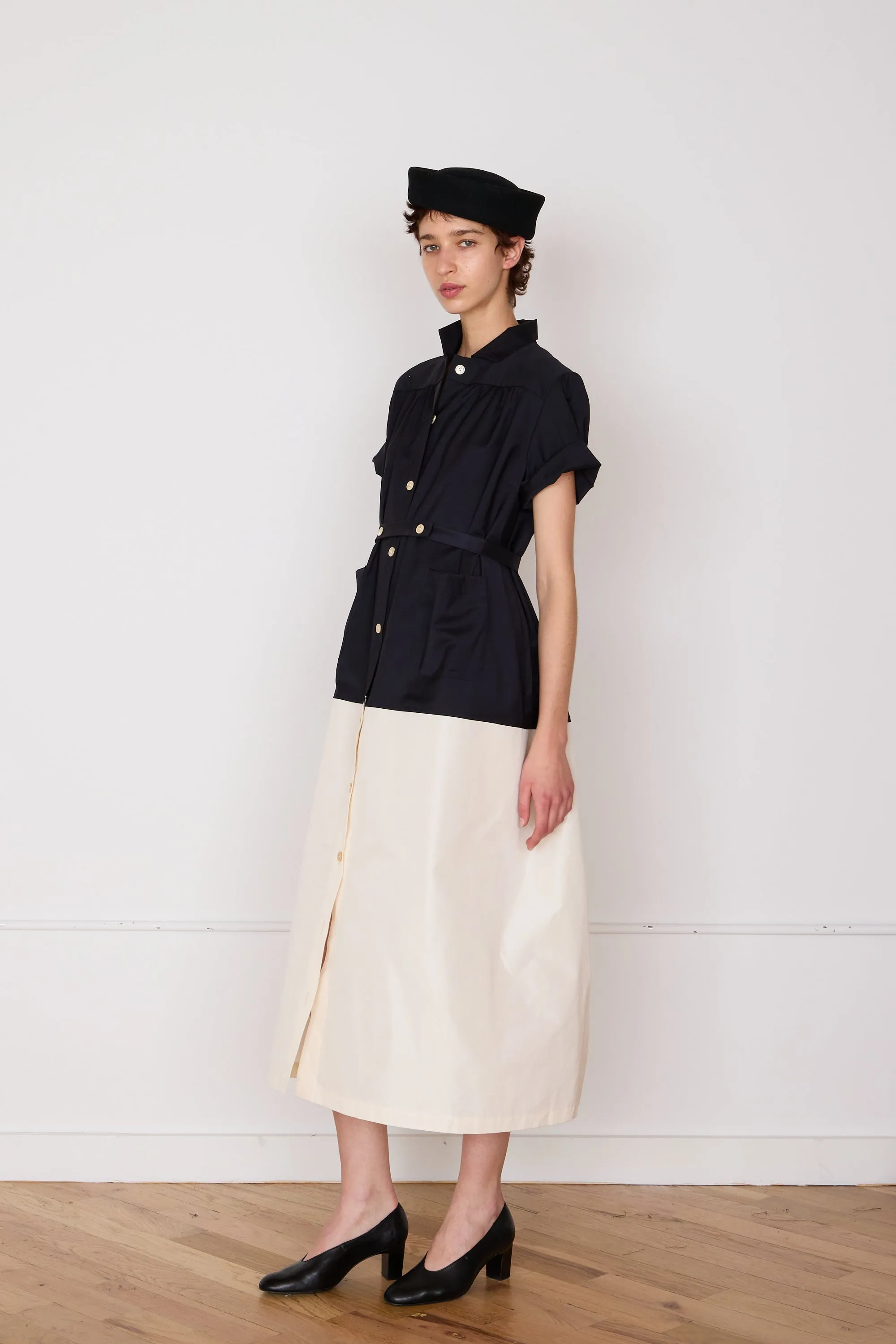 MAREN DRESS | BLACK WOOL SUITING sold by Caron Callahan product image thumbnail 3