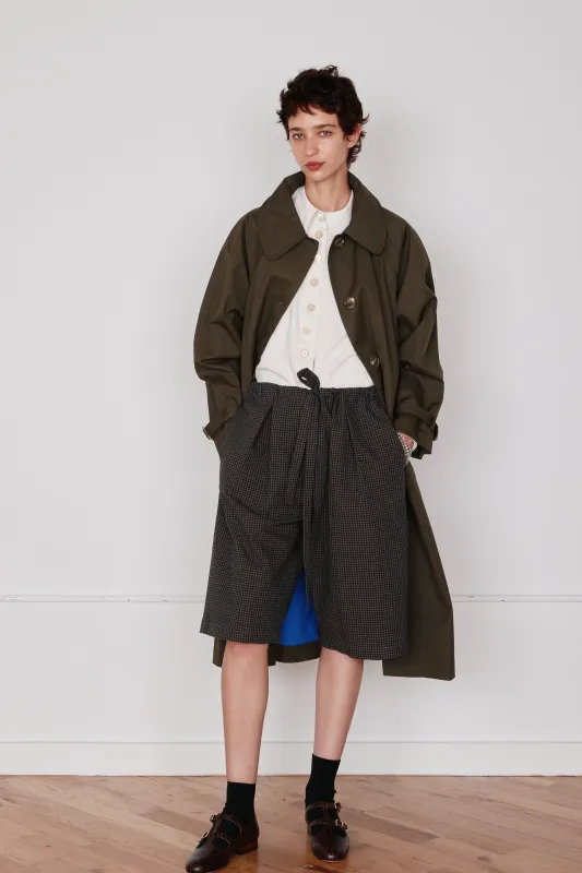 SCOTTIE CULOTTES | BLACK & CAMEL GINGHAM SEERSUCKER made by Caron Callahan