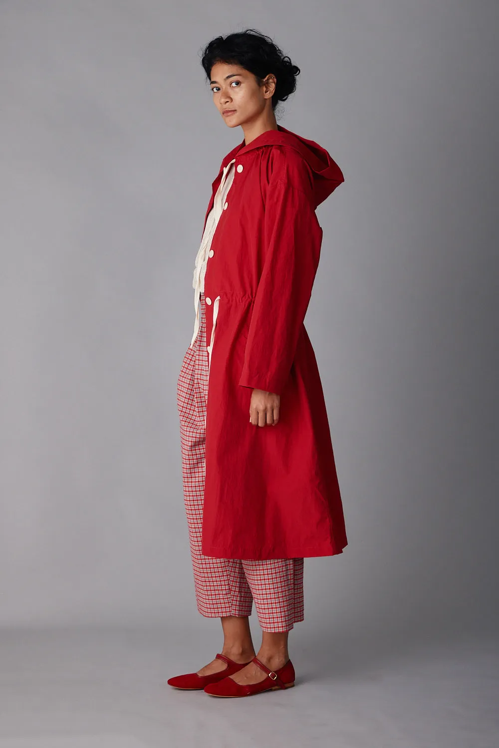 SIMONE TRENCH | RED CRISP NYLON sold by Caron Callahan product image thumbnail 5
