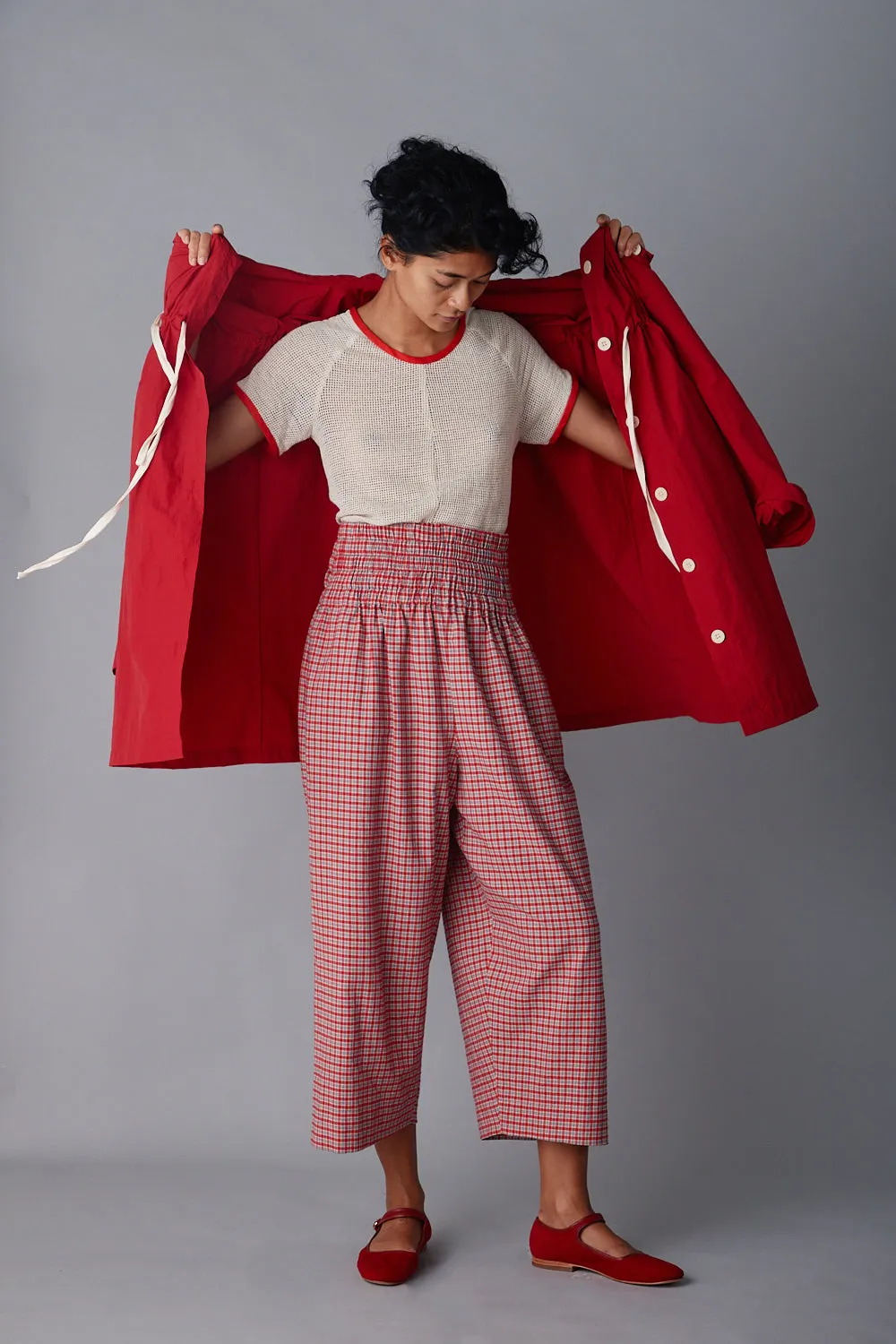SIMONE TRENCH | RED CRISP NYLON sold by Caron Callahan product image thumbnail 4