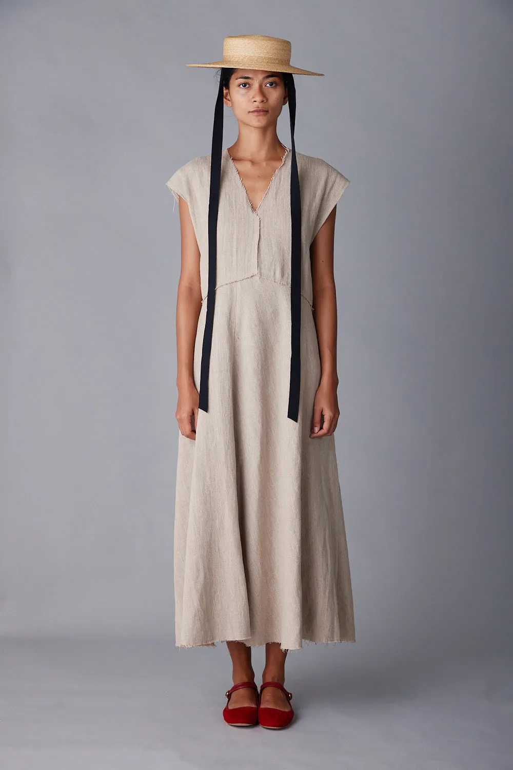 ENZO DRESS | NATURAL LINEN sold by Caron Callahan