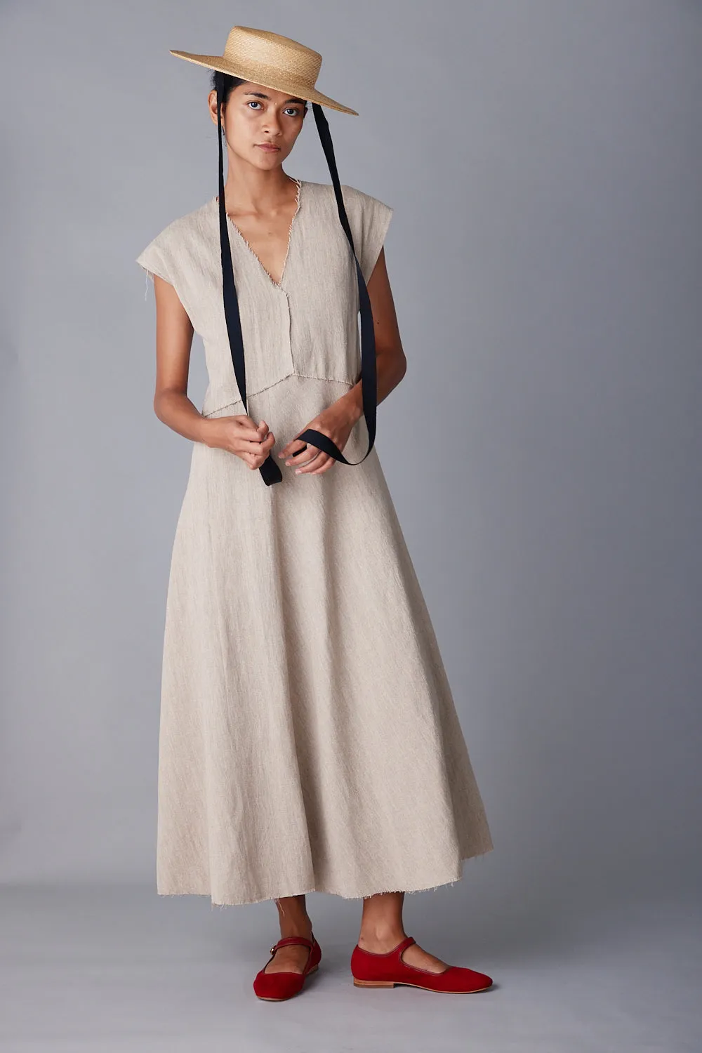 ENZO DRESS | NATURAL LINEN sold by Caron Callahan product image thumbnail 4