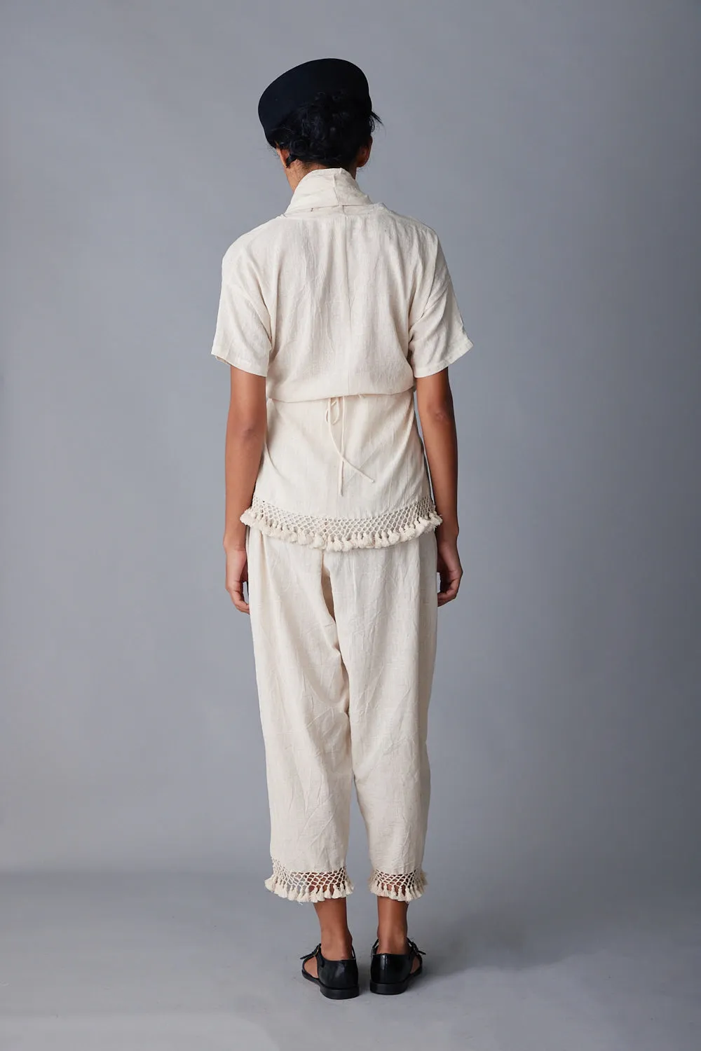 NORA PANT | FRINGE COTTON KHADI sold by Caron Callahan product image thumbnail 4