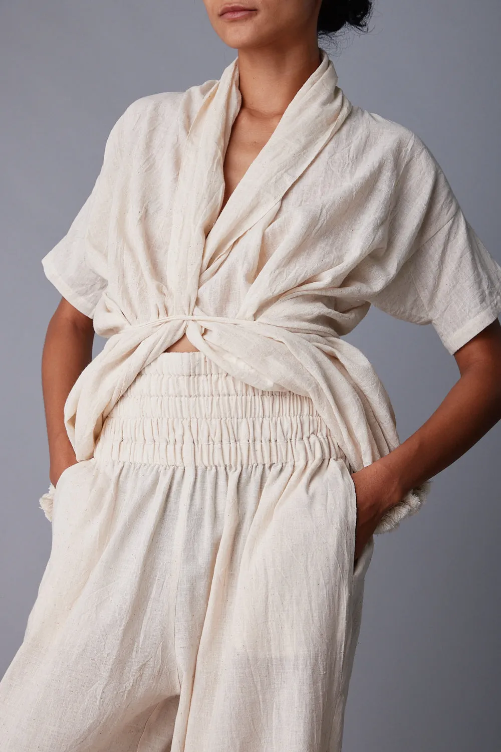 NORA PANT | FRINGE COTTON KHADI sold by Caron Callahan product image thumbnail 2