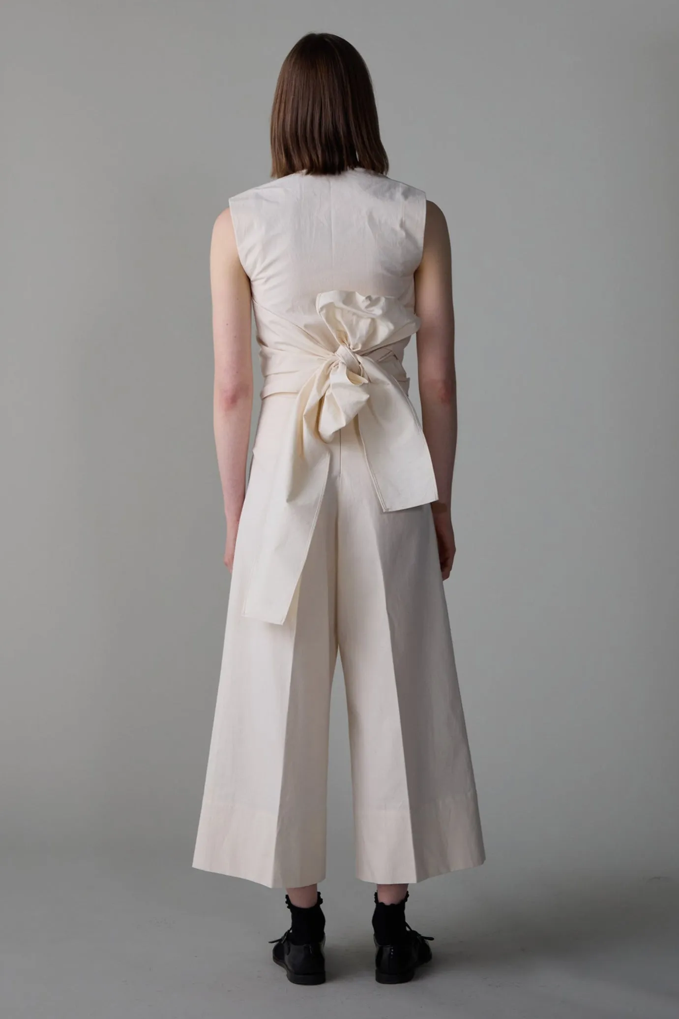 CARRELL JUMPSUIT | CREAM JAPANESE POPLIN sold by Caron Callahan product image thumbnail 2