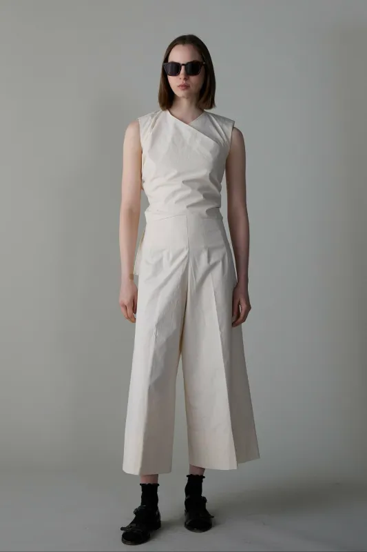 CARRELL JUMPSUIT | CREAM JAPANESE POPLIN made by Caron Callahan