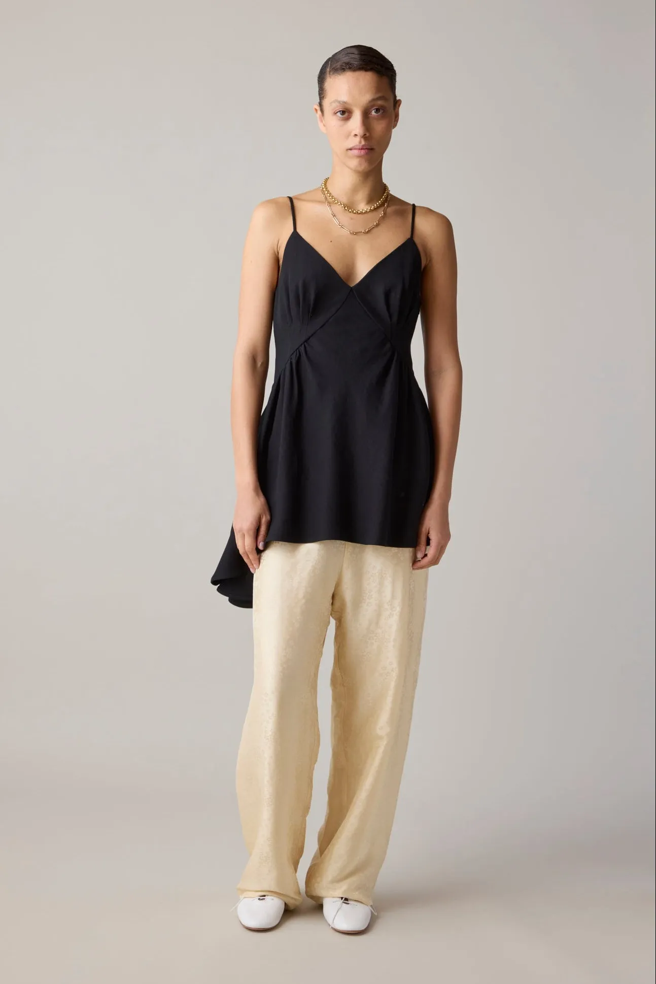 GAIL TOP | BLACK VISCOSE LINEN sold by Caron Callahan product image thumbnail 4