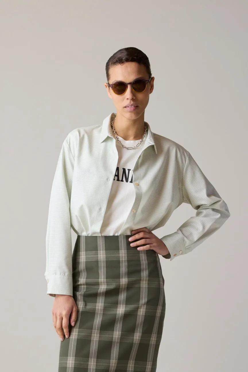 ALICE SHIRT | BUTTER & BLUE GINGHAM sold by Caron Callahan