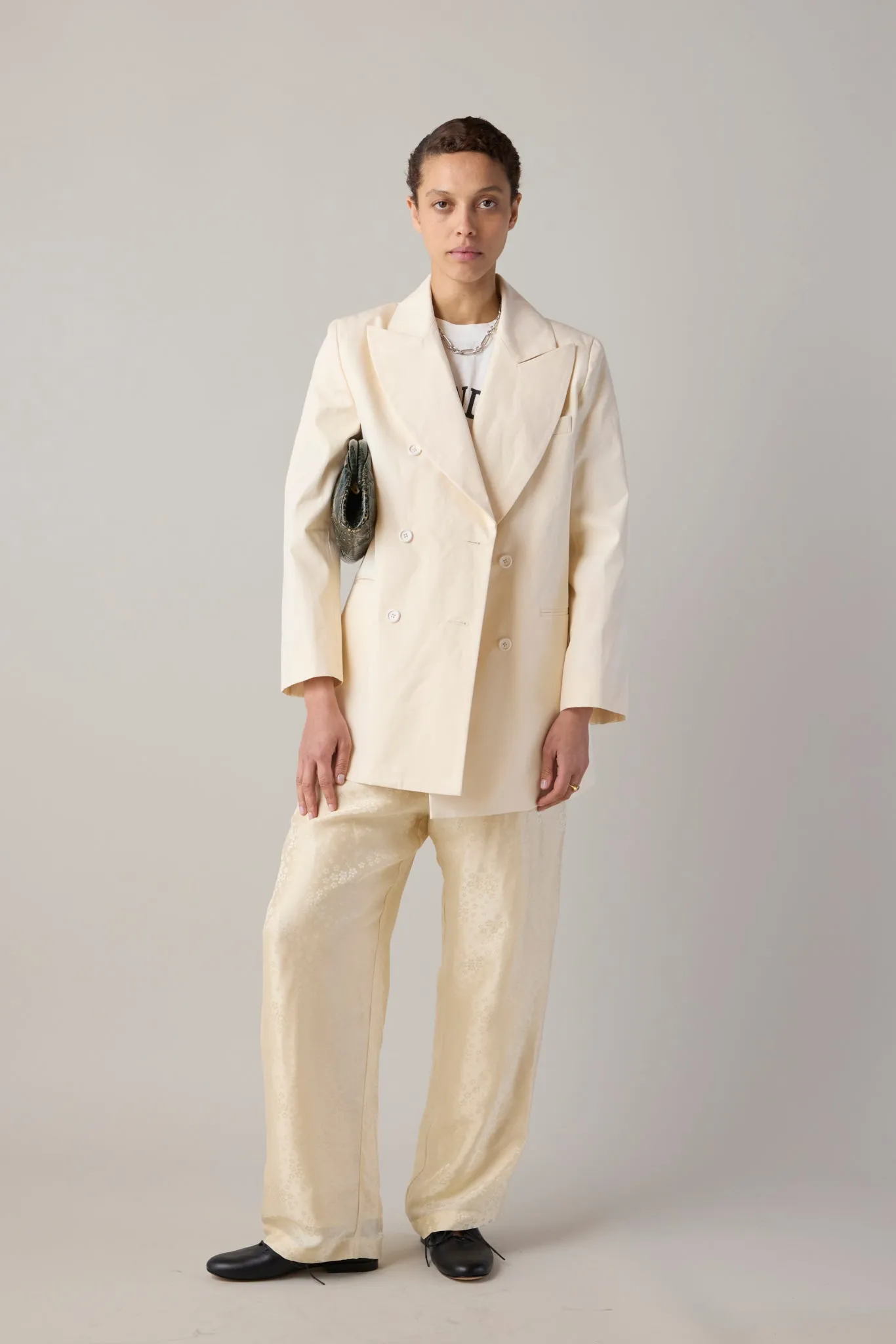 ADOLFO JACKET | CREAM CRISP CANVAS sold by Caron Callahan product image thumbnail 3