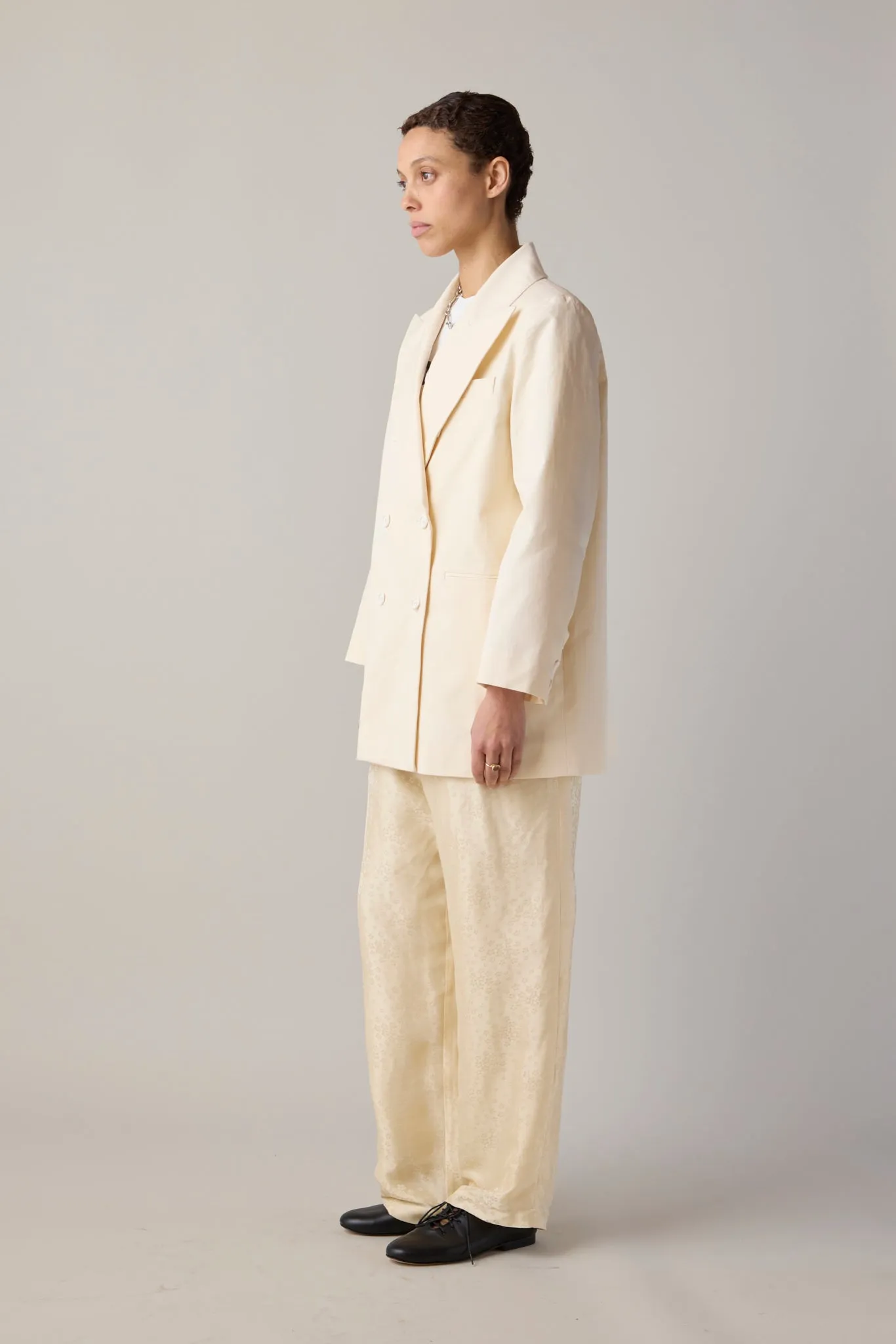 ADOLFO JACKET | CREAM CRISP CANVAS sold by Caron Callahan product image thumbnail 5