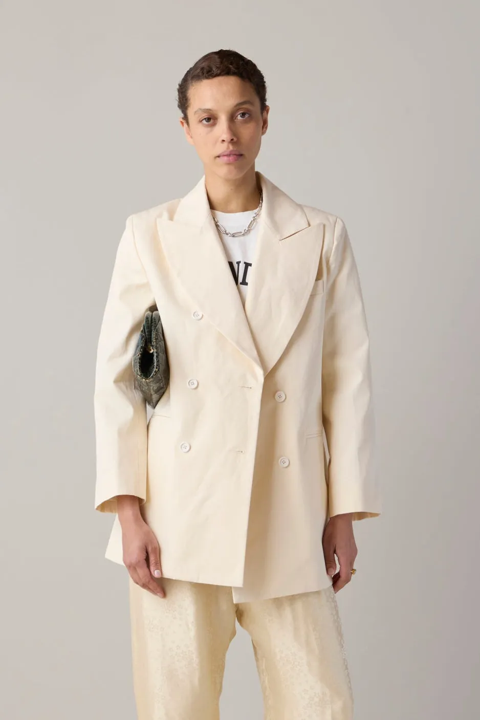 ADOLFO JACKET | CREAM CRISP CANVAS sold by Caron Callahan