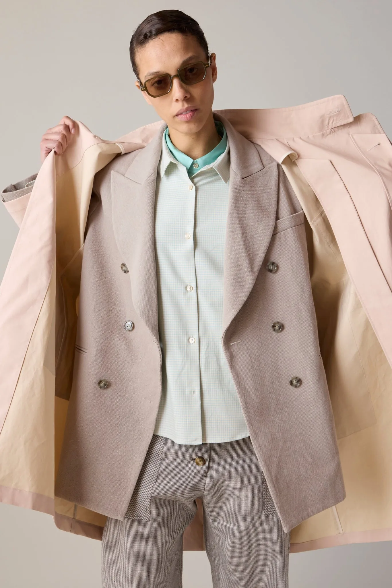 ADOLFO JACKET | KHAKI TEXTURED TWILL sold by Caron Callahan product image thumbnail 2
