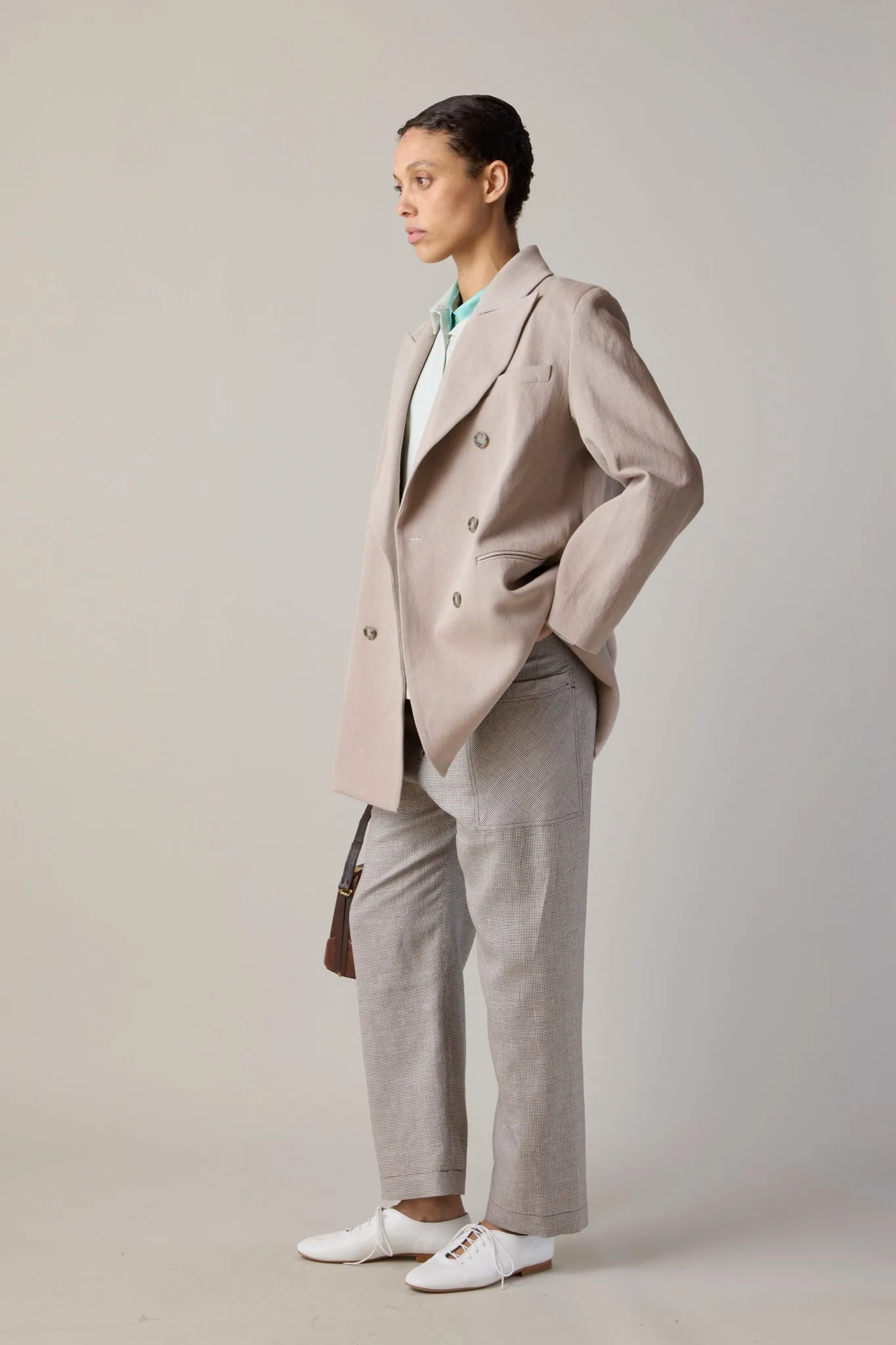 ADOLFO JACKET | KHAKI TEXTURED TWILL sold by Caron Callahan product image thumbnail 5