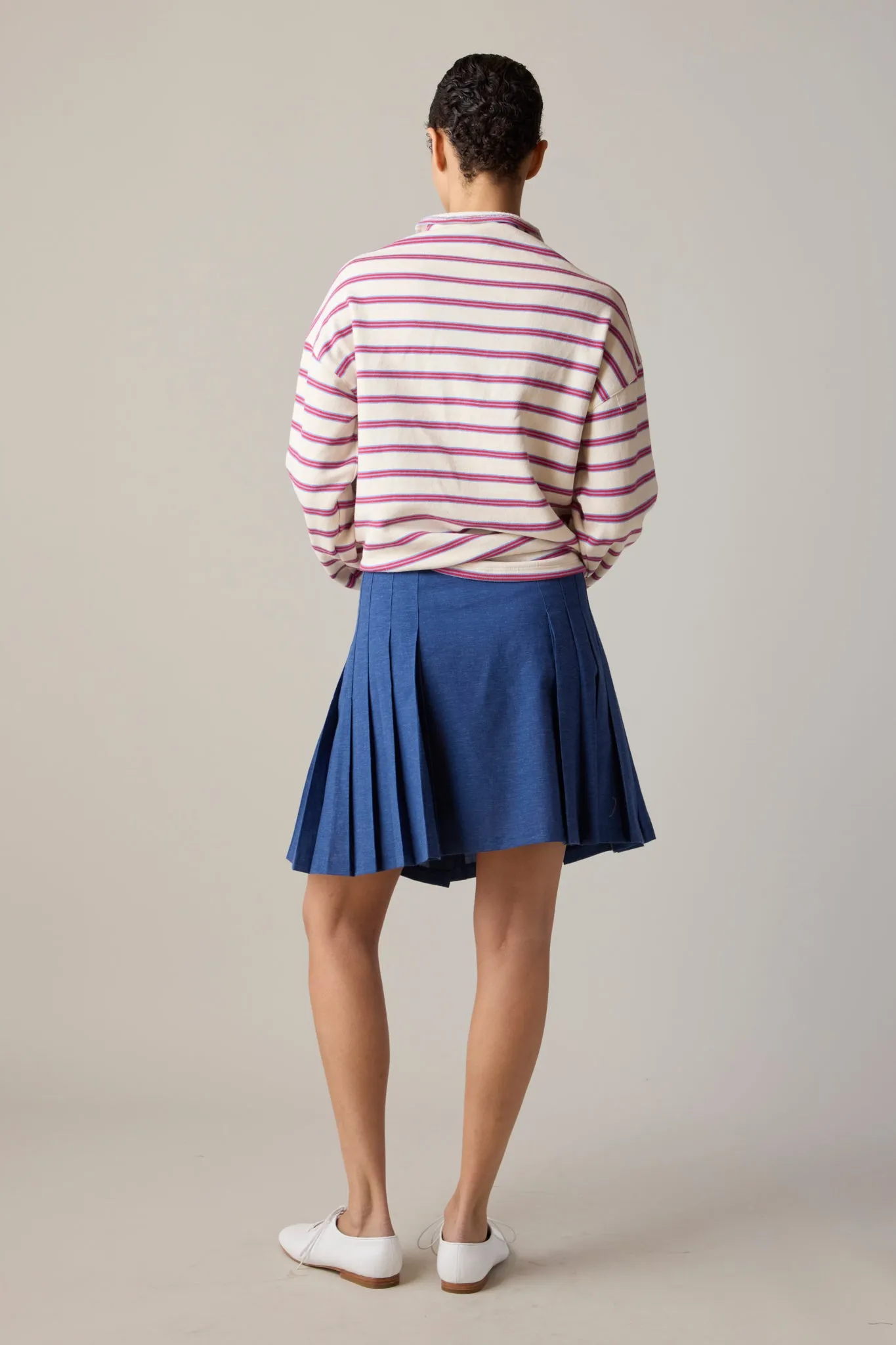 TOSHI SKIRT | YALE BLUE SUITING sold by Caron Callahan product image thumbnail 4