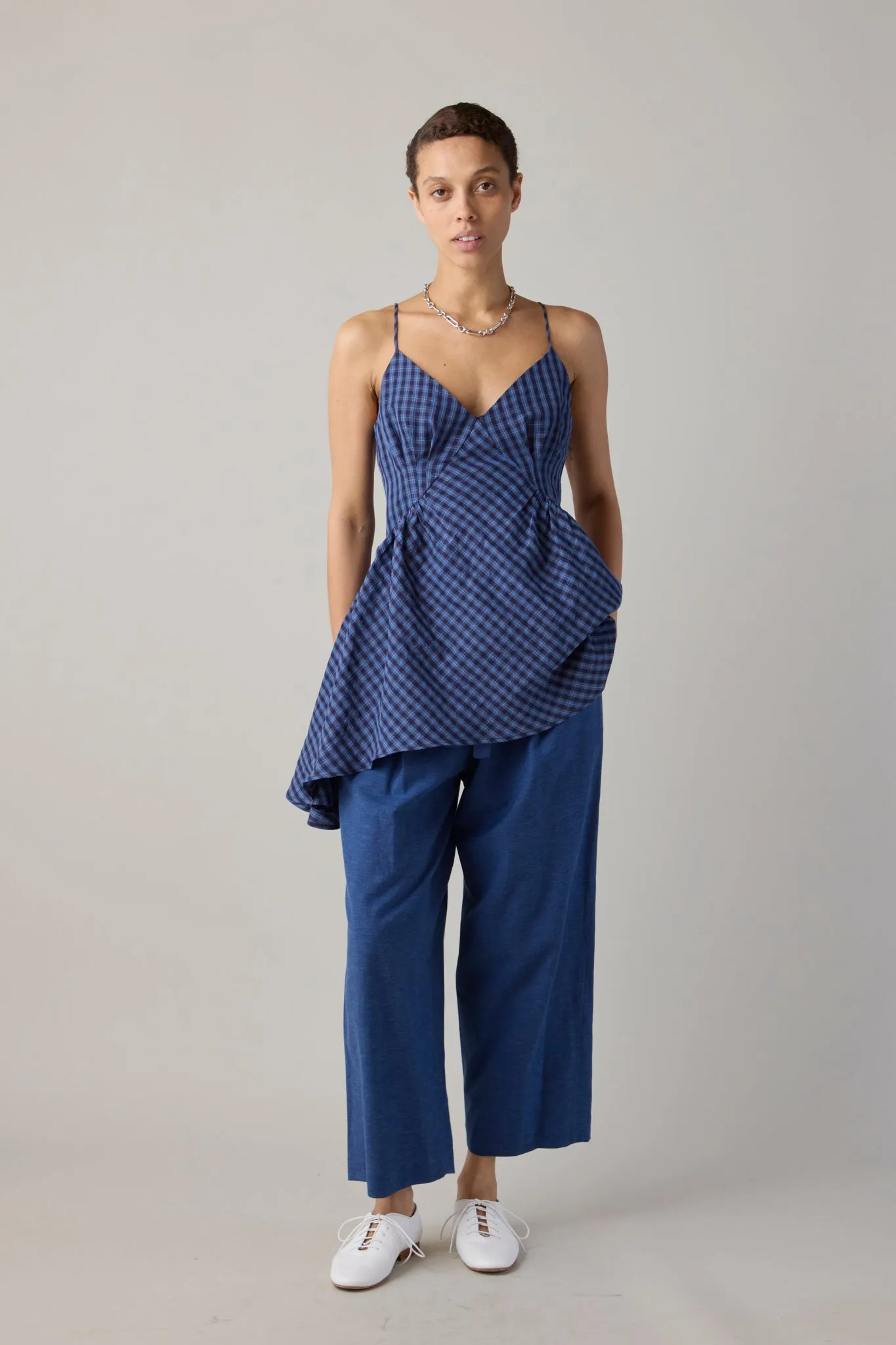 SCOOTER PANT | YALE BLUE SUITING sold by Caron Callahan product image thumbnail 2