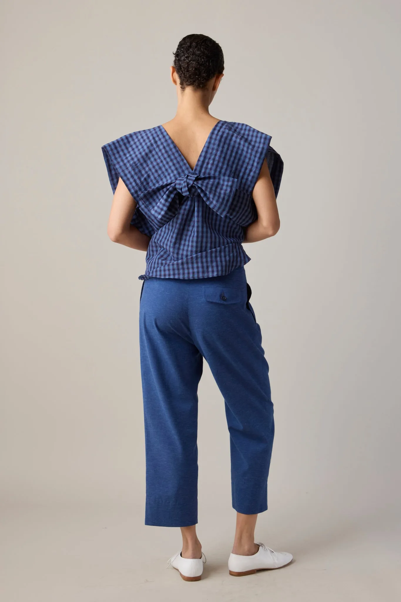 KRANSTON PANT | YALE BLUE SUITING sold by Caron Callahan product image thumbnail 4